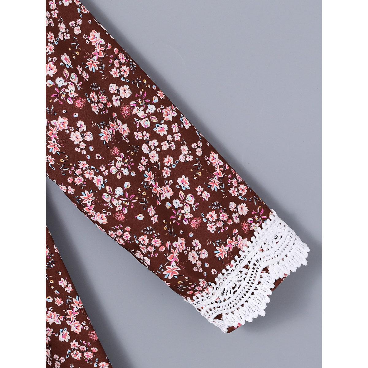 Take Two Teen All Over Print Lace Patchwork Dress-girls-clothing-dressesandjumpsuits-image-5