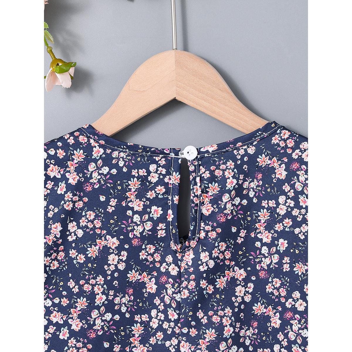 Take Two Teen All Over Print Lace Patchwork Dress-girls-clothing-dressesandjumpsuits-image-4