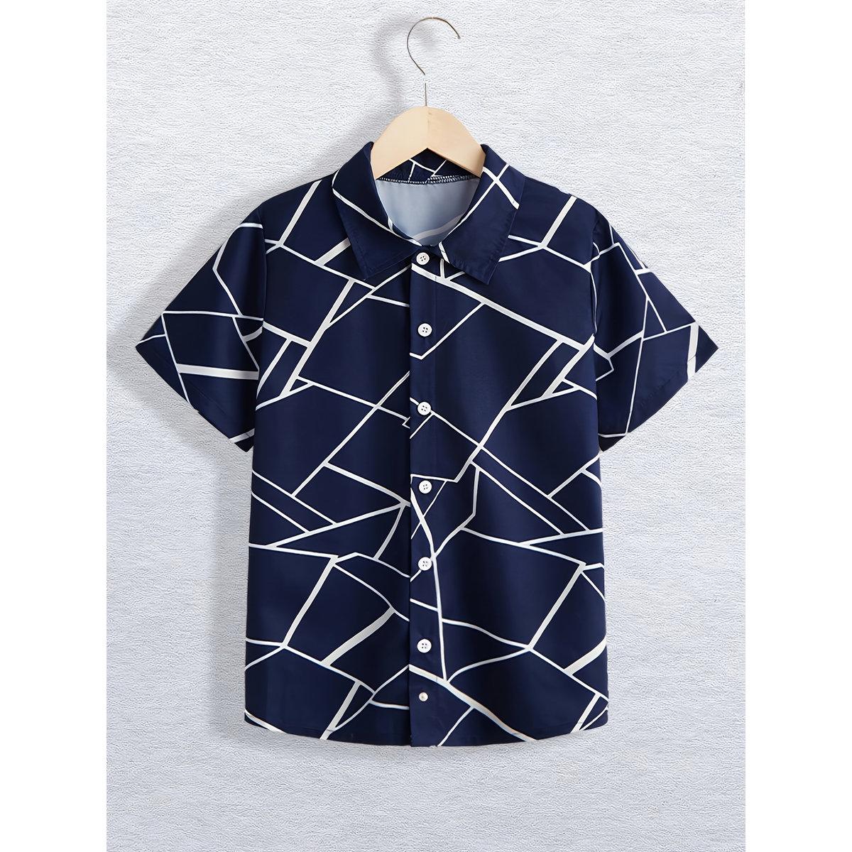 Take Two Teen Printed Button Front Shirt and Pants Set-boys-clothing-setsandcoords-image-4