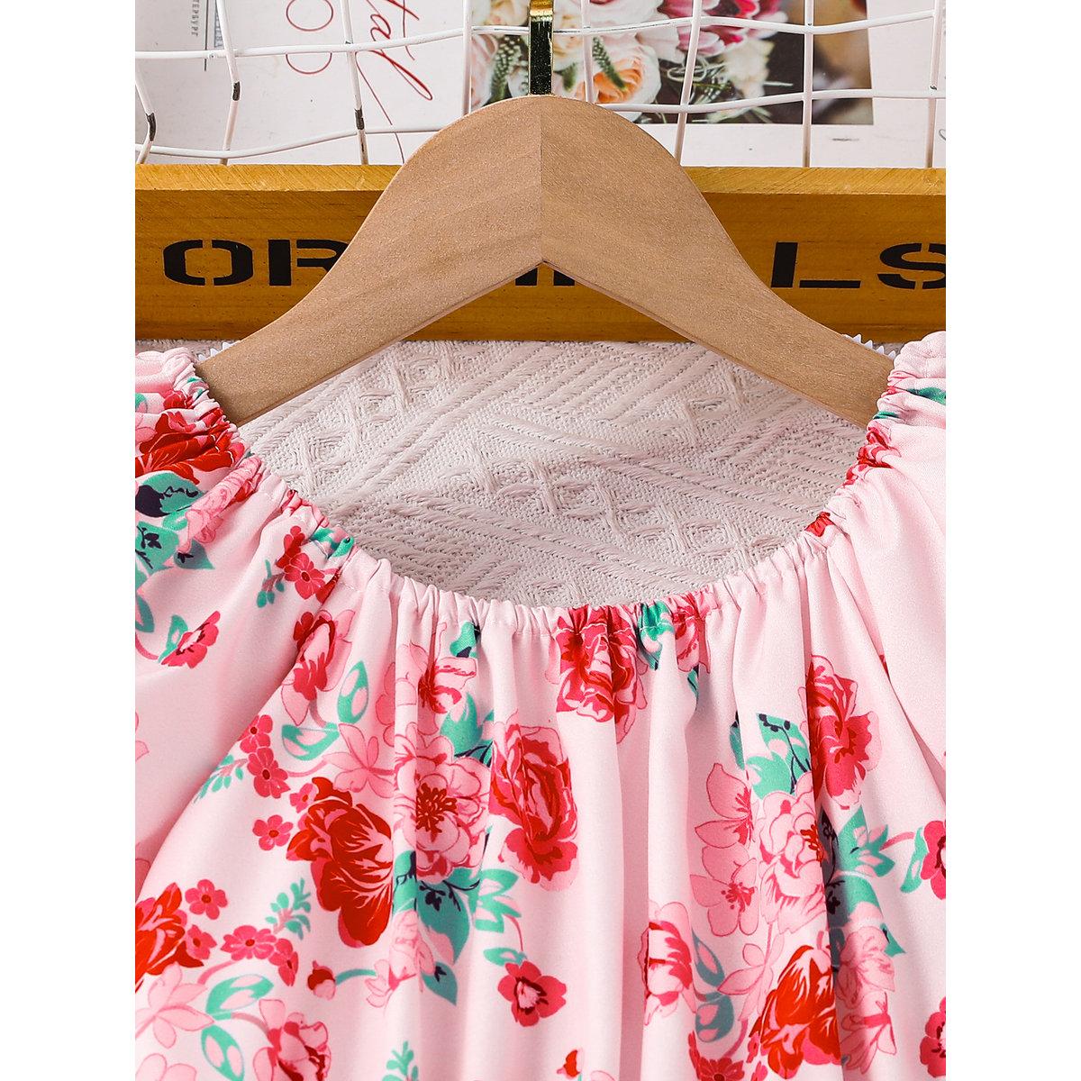 فستان بطبعة زهور وأكمام منفوخة-girls-clothing-dressesandjumpsuits-image-3