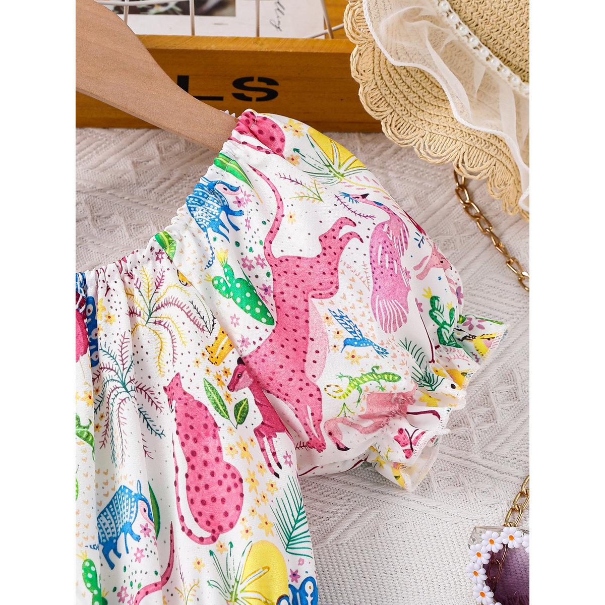 فستان بطبعة جرافيك وياقة مربعة-girls-clothing-dressesandjumpsuits-image-4