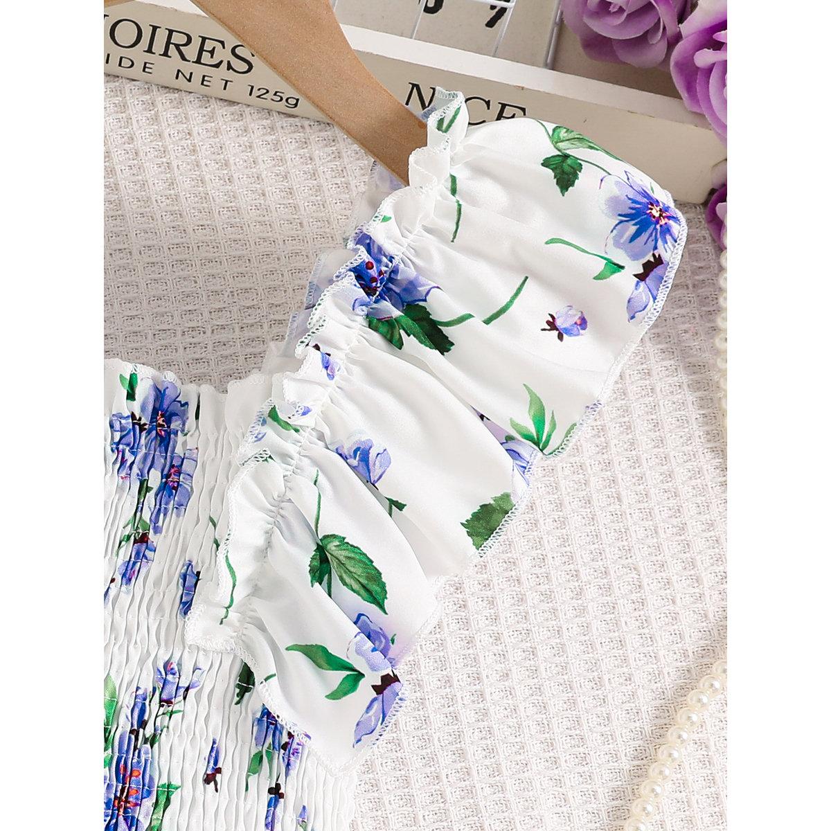 فستان بطبعة زهور وأكمام كشكش-girls-clothing-dressesandjumpsuits-image-4