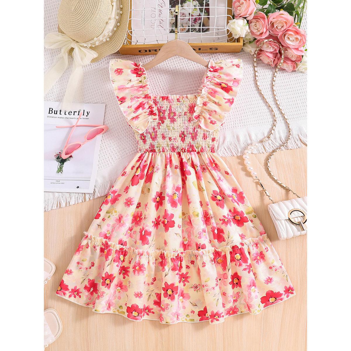 فستان بطبعة زهور-girls-clothing-dressesandjumpsuits-image-1