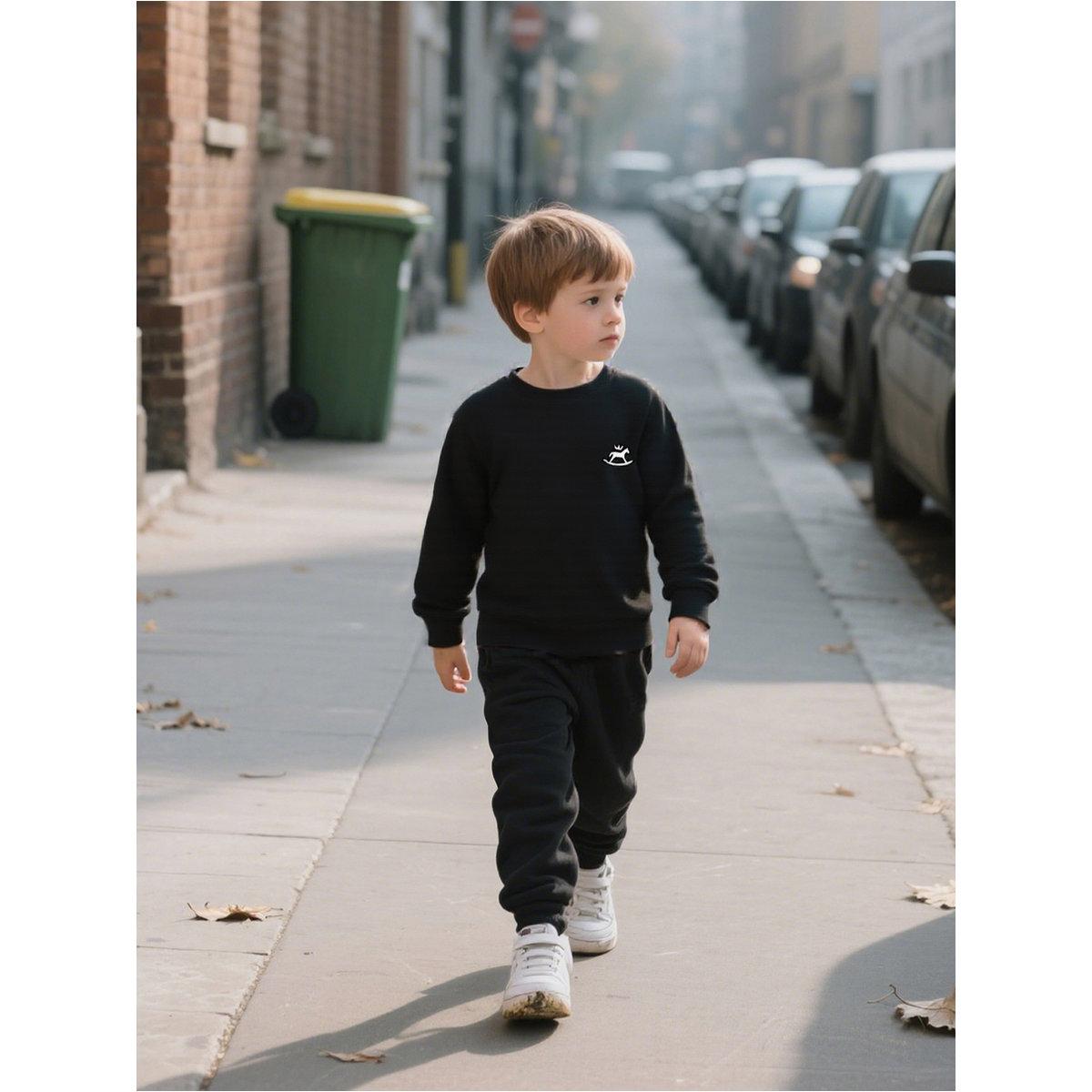 Take Two Boys Black Solid Sweatshirt and Joggers Set-boys-clothing-setsandcoords-image-7