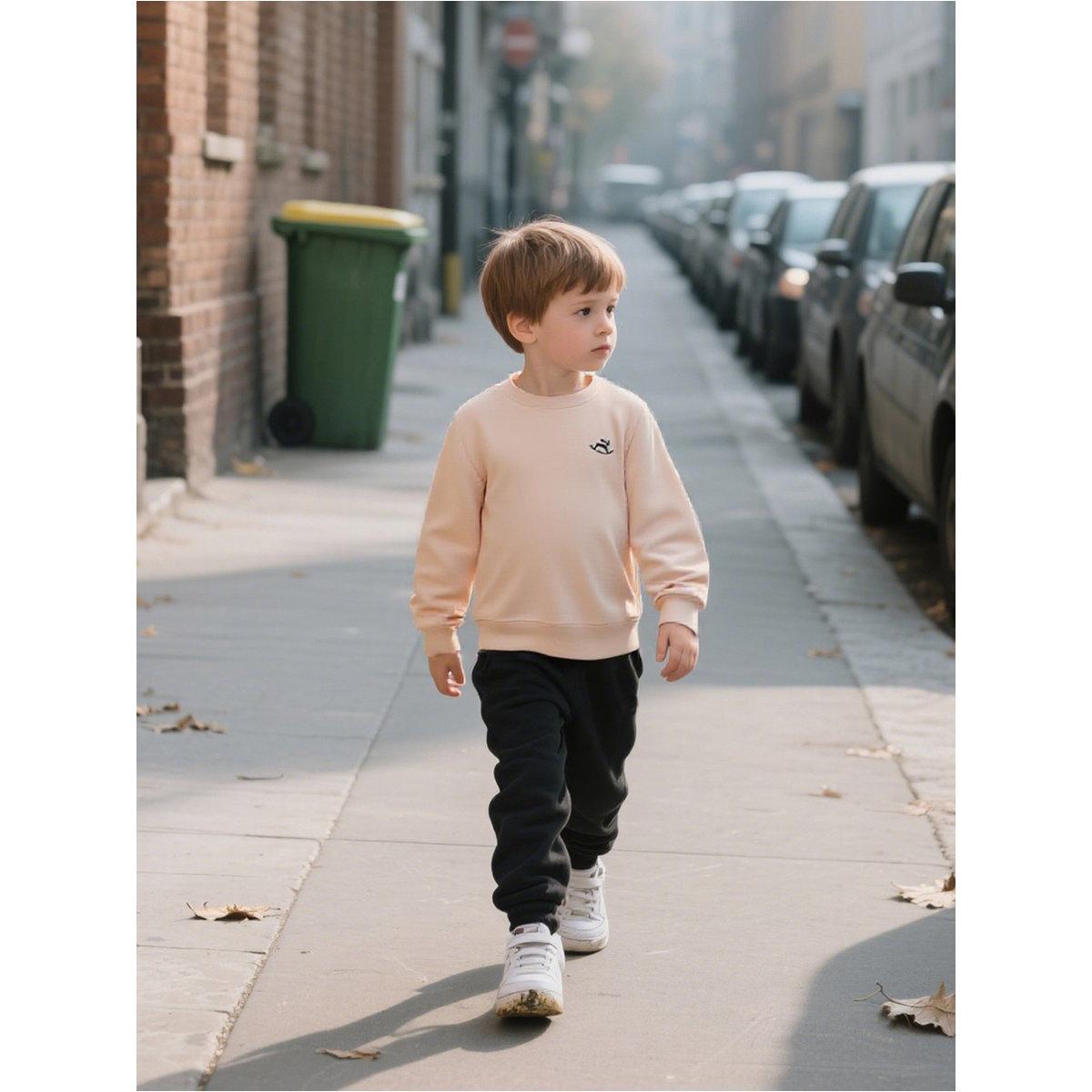 Take Two Boys Beige Solid Sweatshirt and Joggers Set-boys-clothing-setsandcoords-image-8