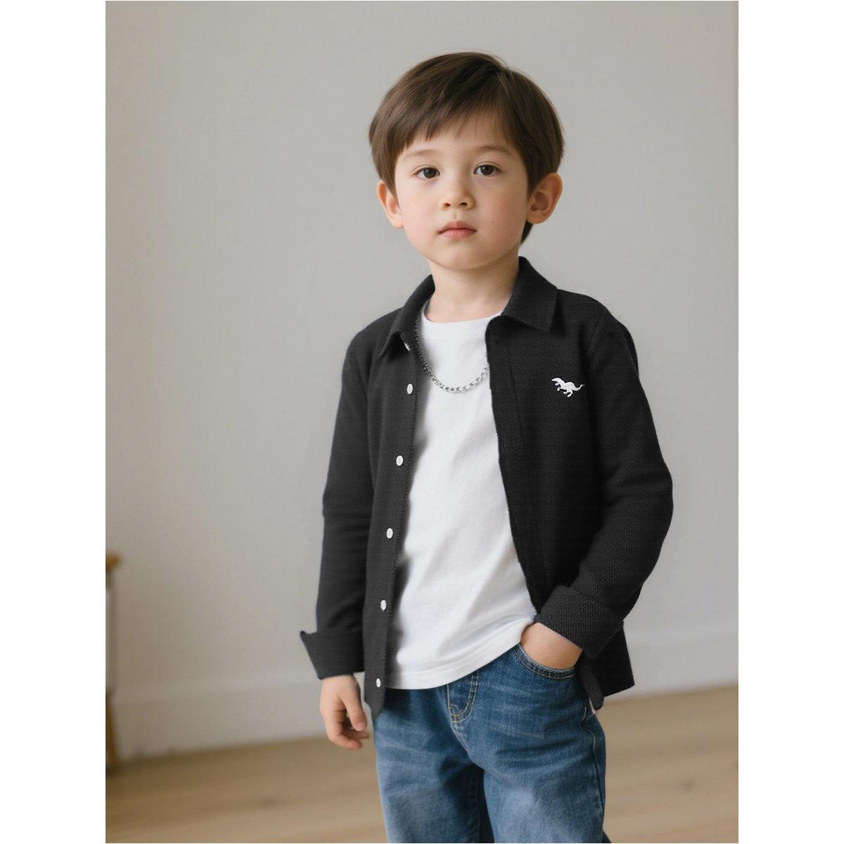قميص بأكمام طويلة وتفاصيل أزرار-boys-clothing-shirts-image-7