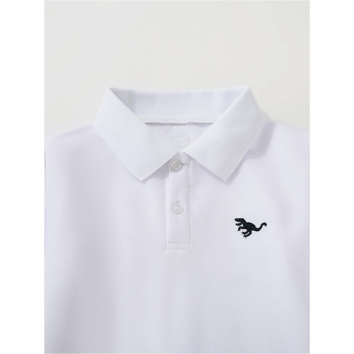Take Two Boys White Graphic Polo and Black Jogger Set-boys-clothing-setsandcoords-image-3