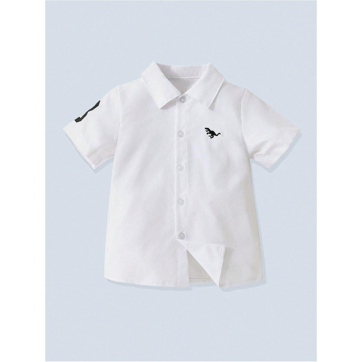 قميص بتفاصيل ديناصور مُطرزة-boys-clothing-shirts-image-1