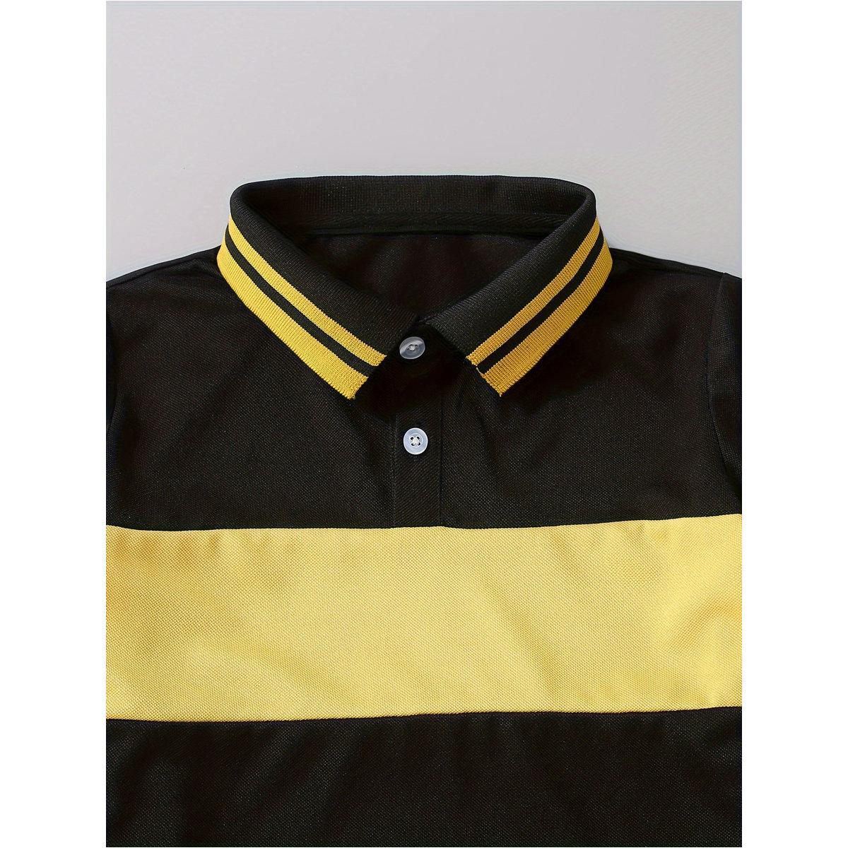 تيشيرت بولو بنمط كُتل الألوان-boys-clothing-tshirtsandpolos-image-3