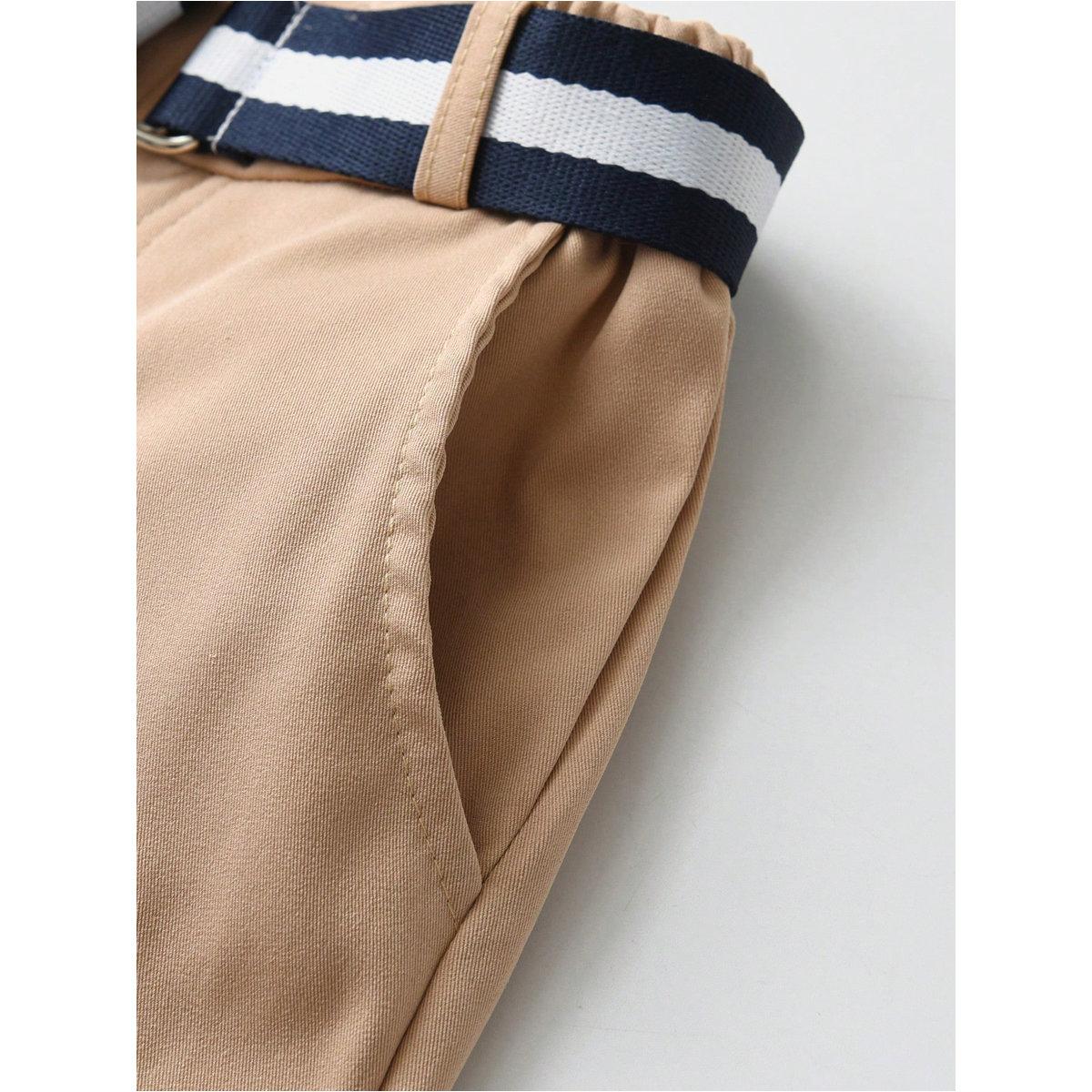 طقم من بنطال وتيشيرت بولو بنمط كُتل الألوان-boys-clothing-setsandcoords-image-6
