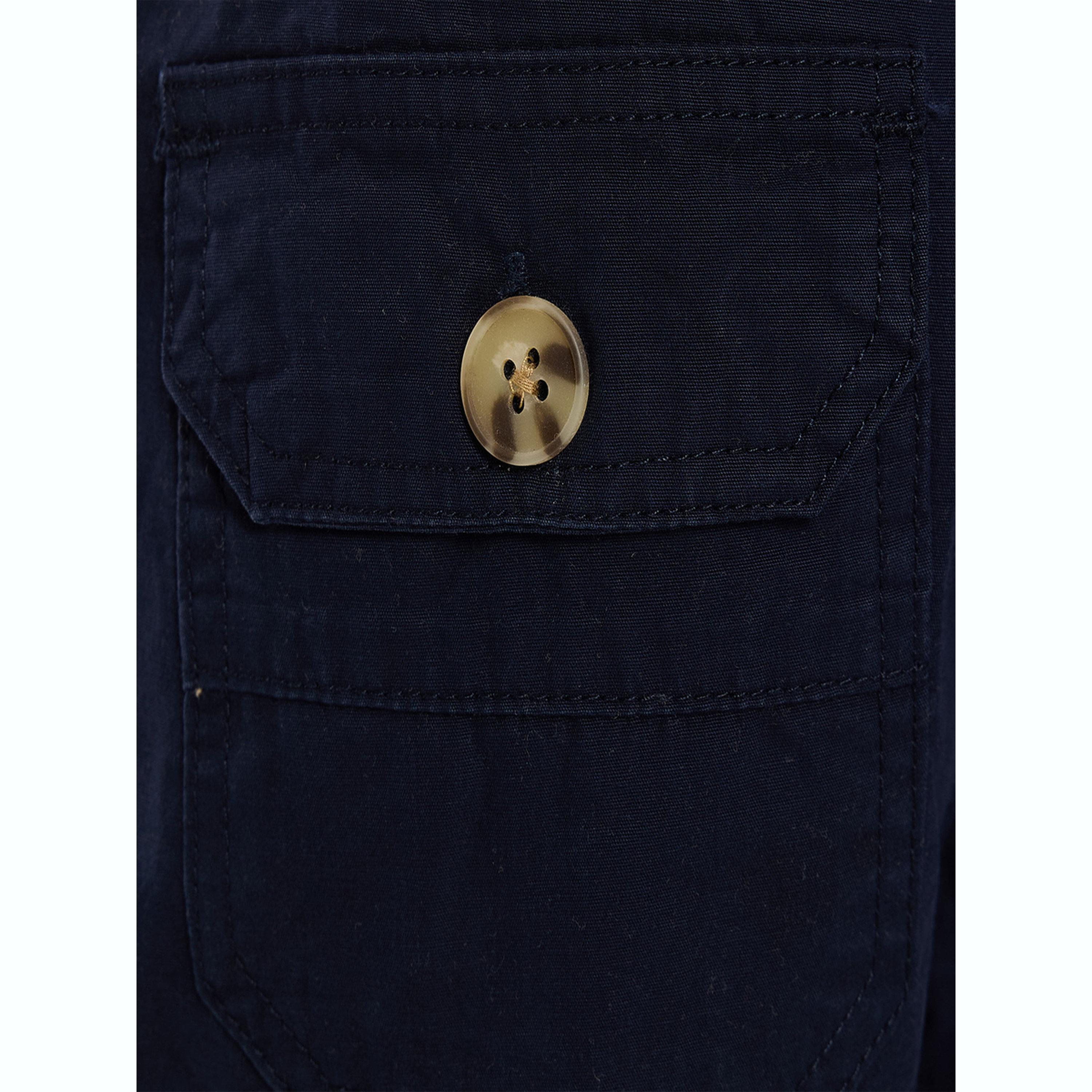 Victor and Jane X Styli Boys Navy Blue Solid Cargo Shorts with Belt Loops-boys-clothing-bottoms-shorts-image-5