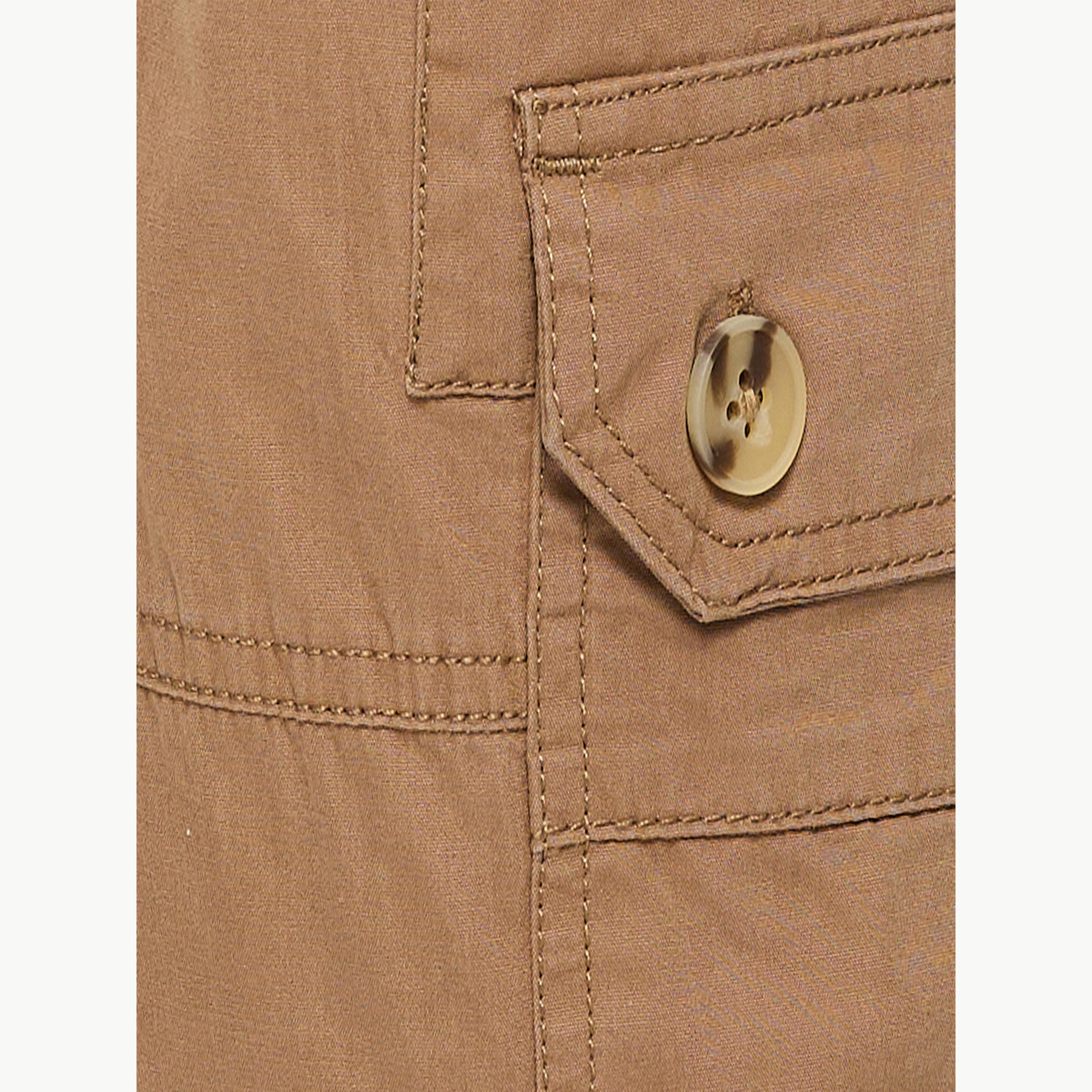 Victor and Jane X Styli Boys Brown Solid Cargo Shorts with Belt Loops-boys-clothing-bottoms-shorts-image-6