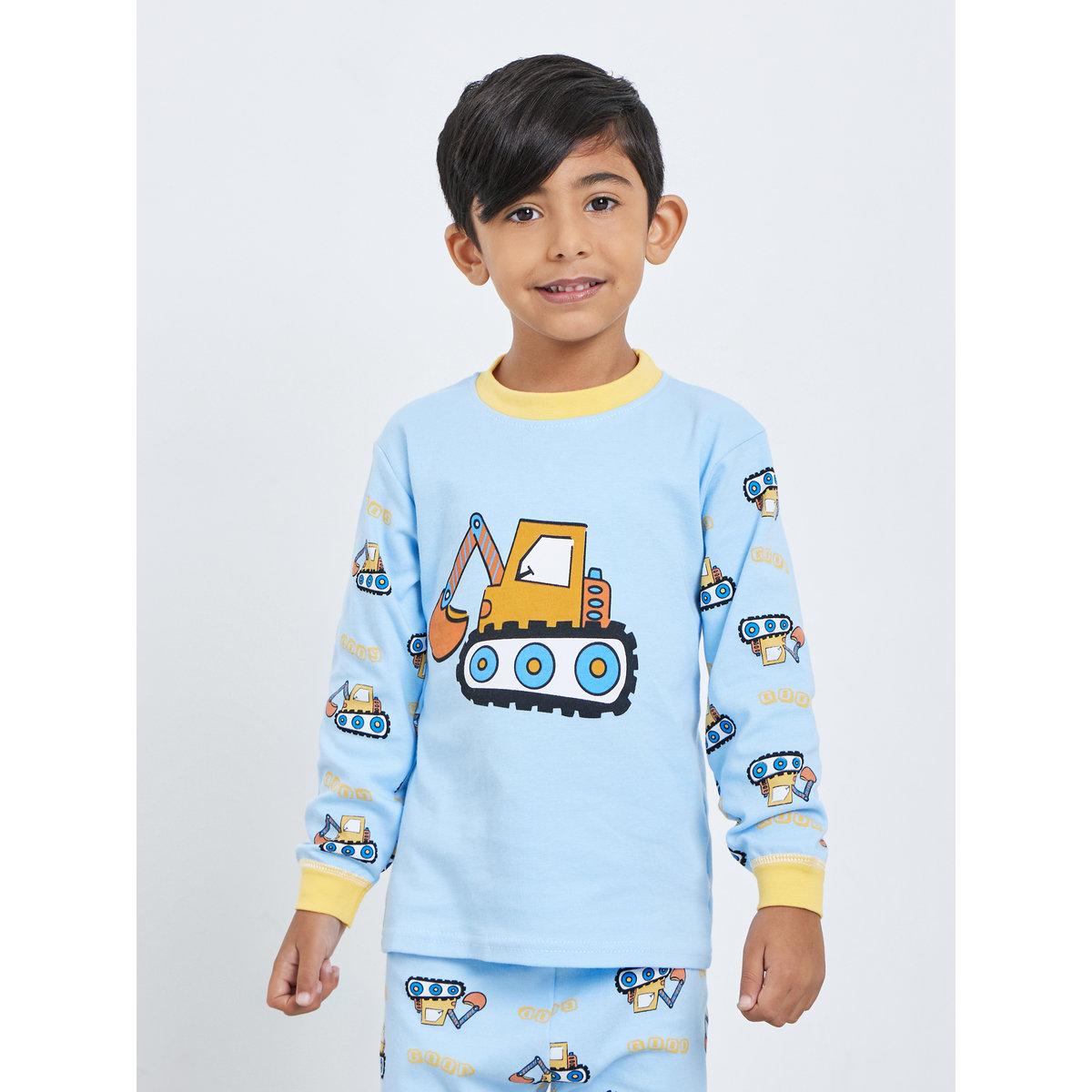 طقم من بنطال بيجاما وتيشيرت بطبعة جرافيك-boys-clothing-nightwear-image-3