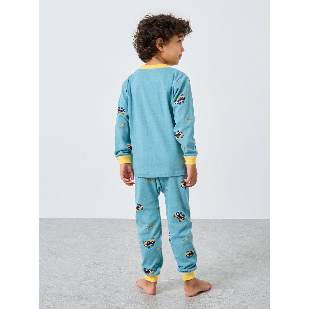 طقم من بنطال بيجاما وتيشيرت بطبعة جرافيك-boys-clothing-nightwear-image-4