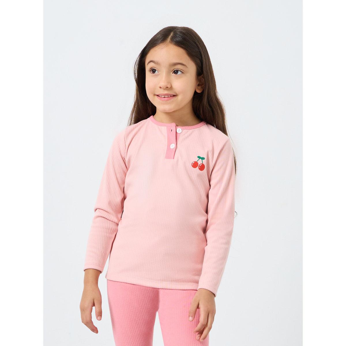 طقم منسق من ليقنز وتيشيرت بطبعة جرافيك-girls-clothing-nightwear-image-2