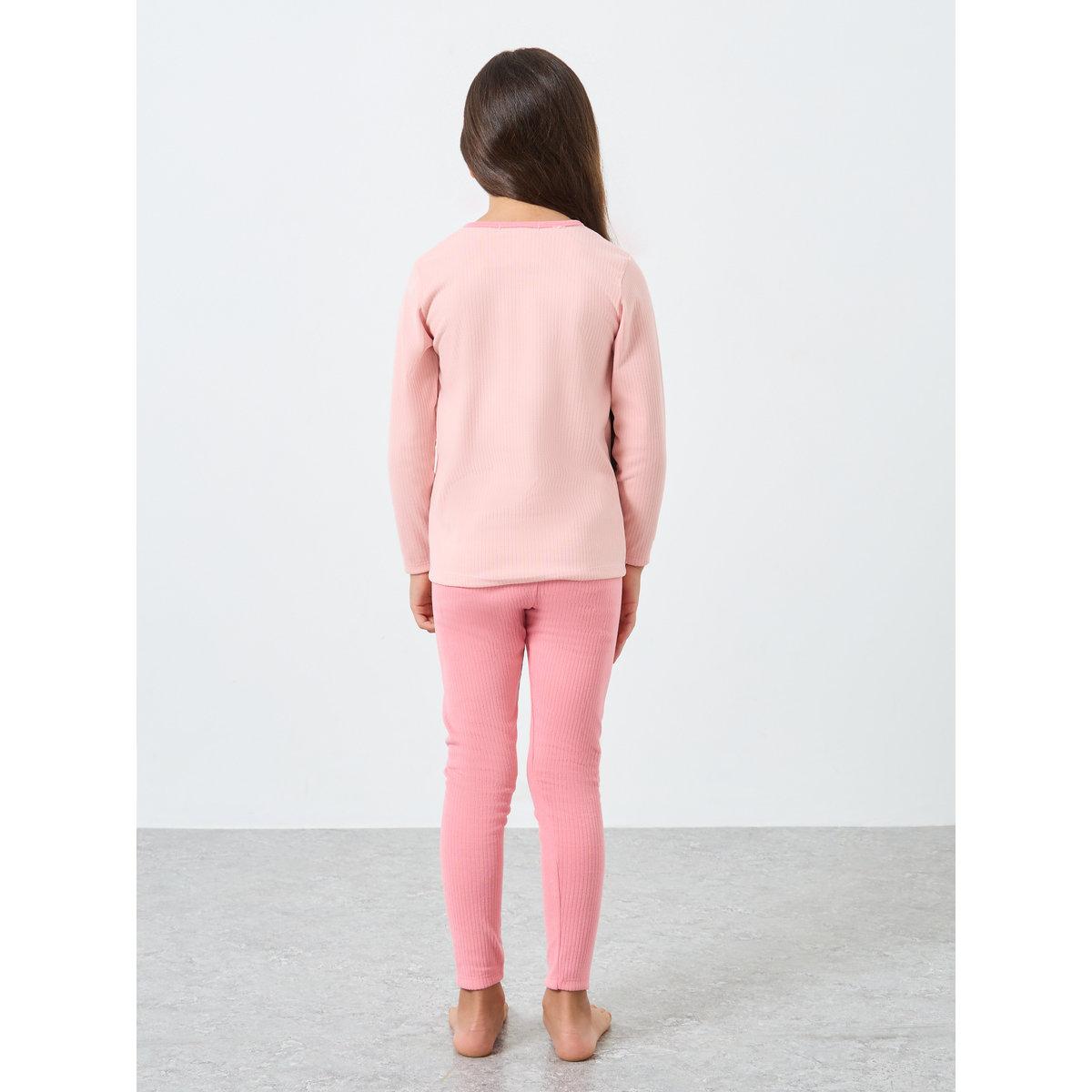 طقم منسق من ليقنز وتيشيرت بطبعة جرافيك-girls-clothing-nightwear-image-4