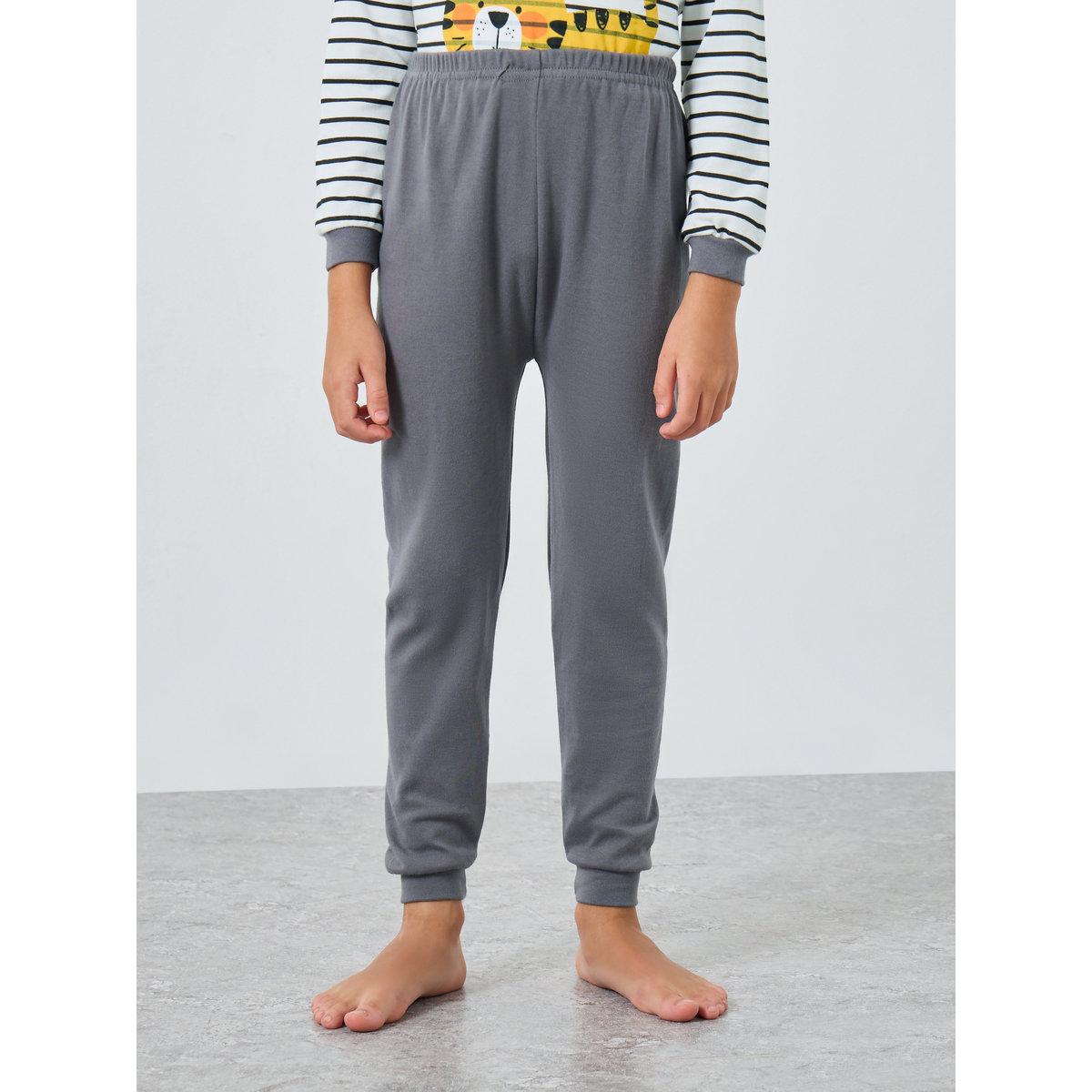 Styli Boys Tiger Graphic T-Shirt and Pyjama Set-boys-clothing-nightwear-image-4