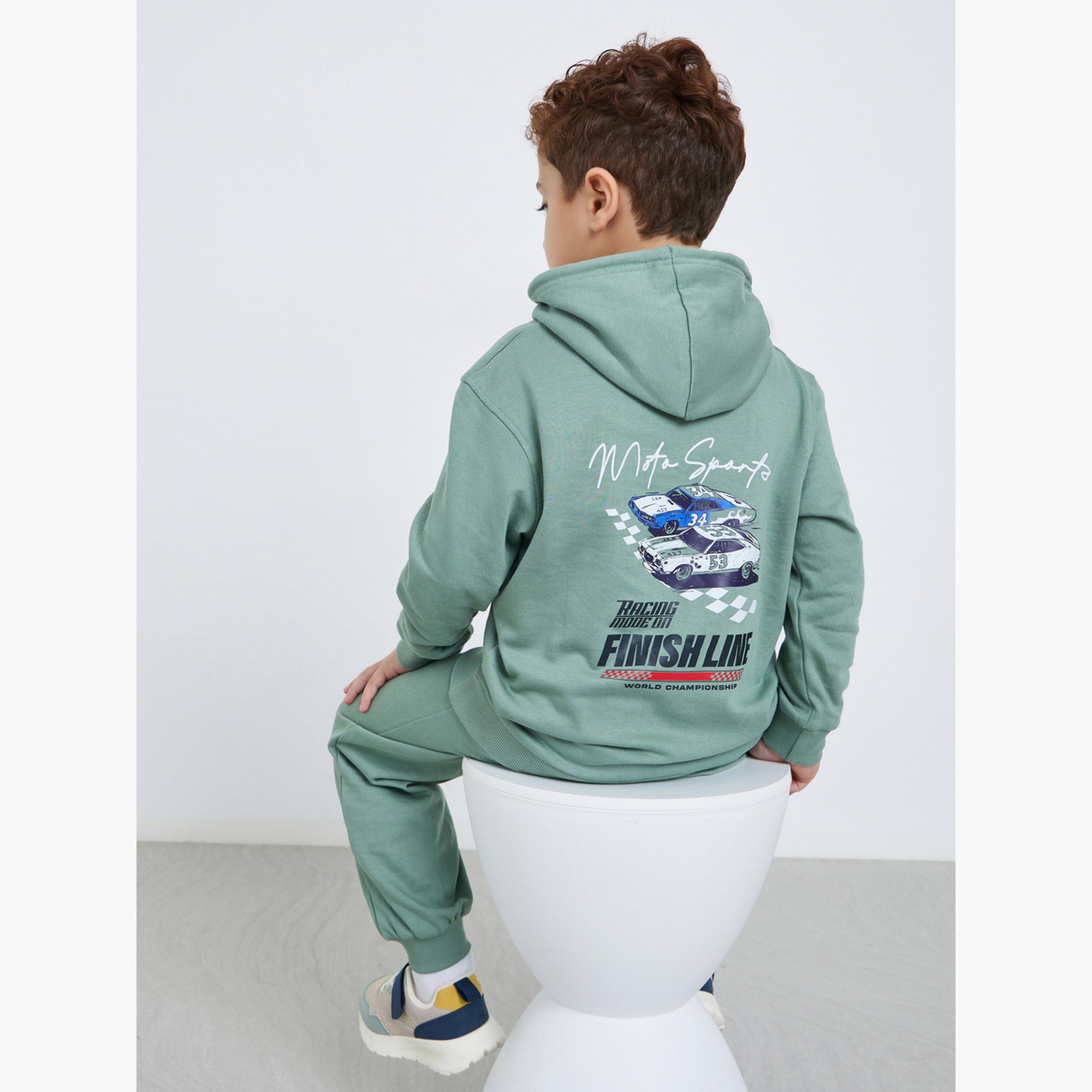 Styli Boys Graphic Hoodie and Joggers Set-boys-clothing-setsandcoords-image-2