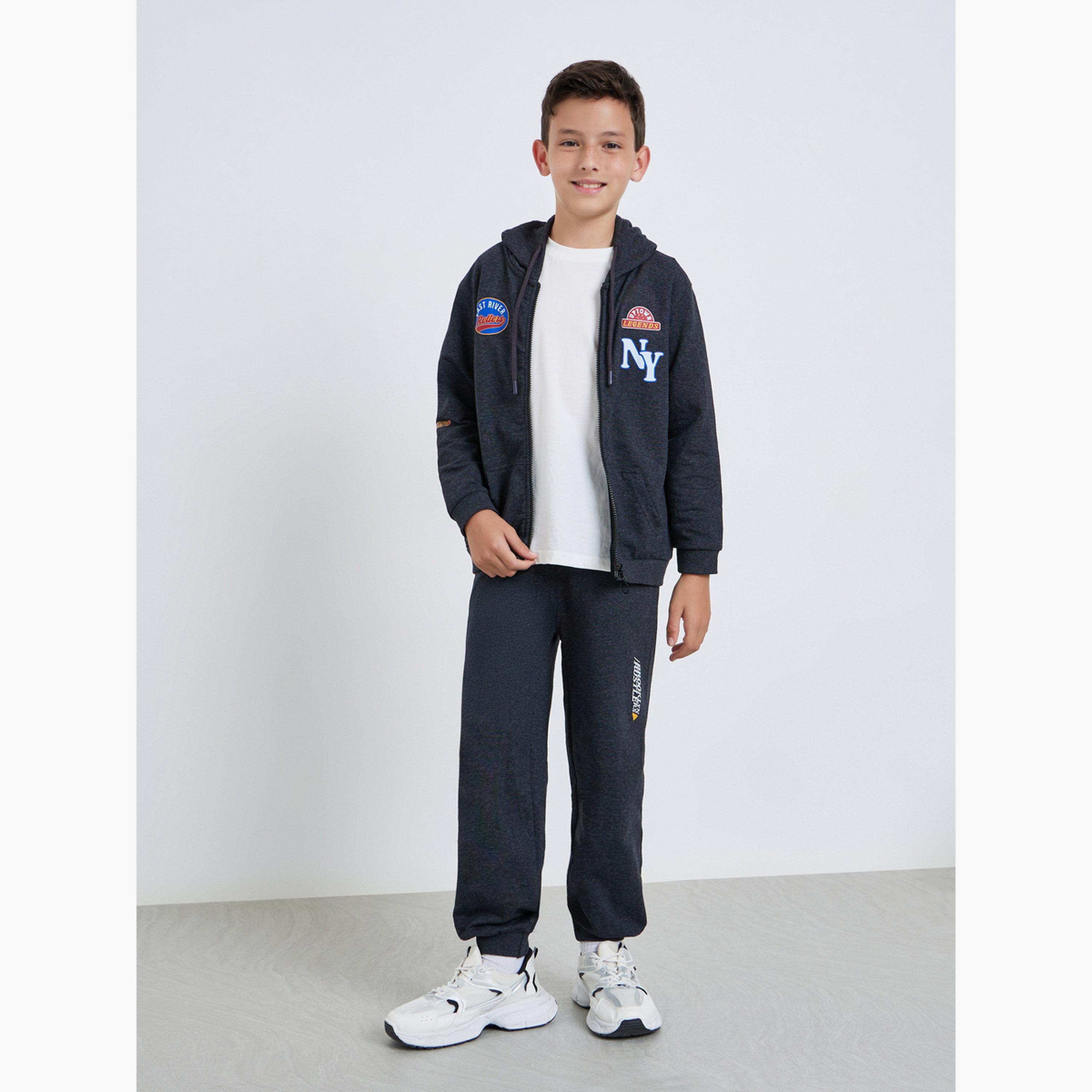 طقم من هودي بسحاب وجوغر-boys-clothing-setsandcoords-image-1