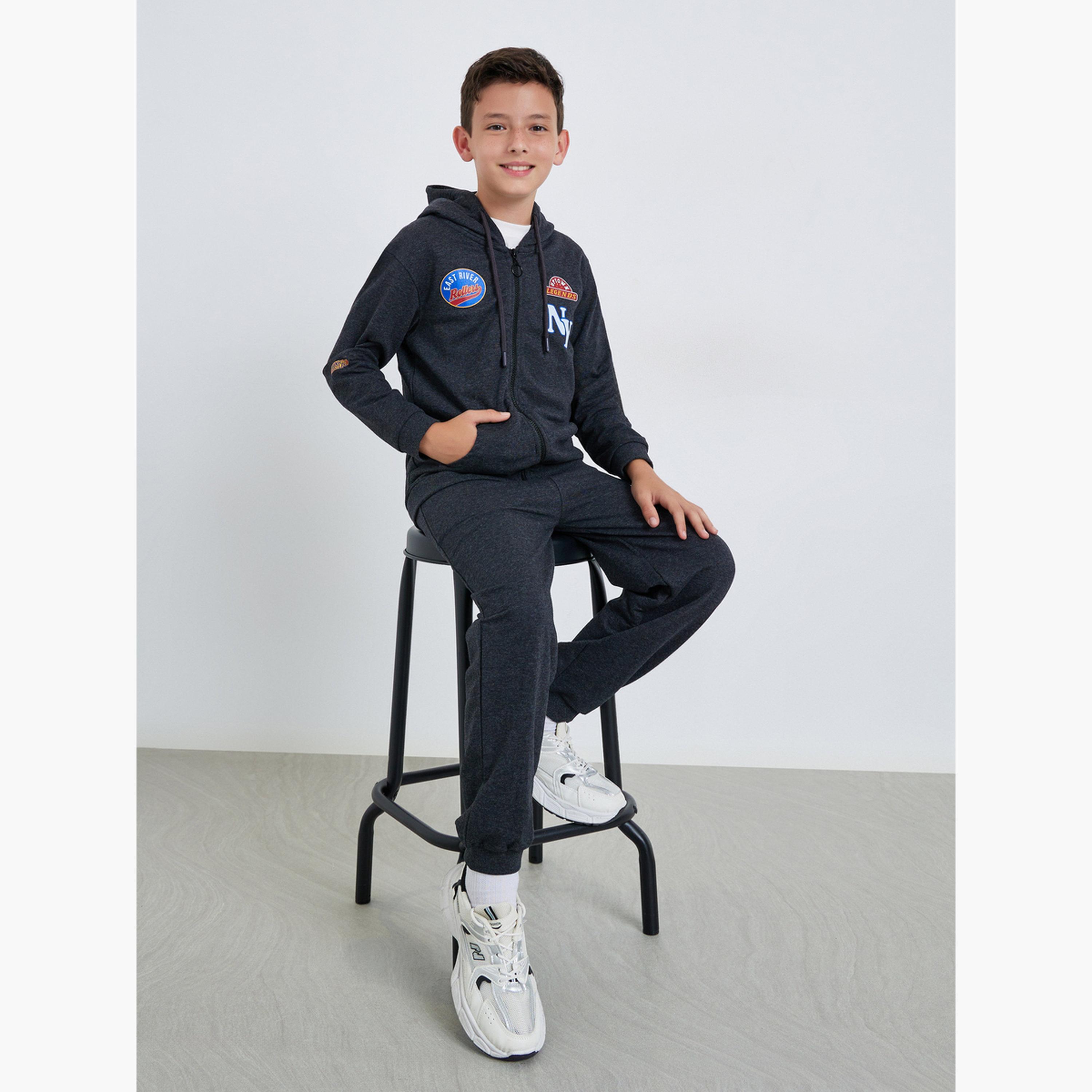 طقم من هودي بسحاب وجوغر-boys-clothing-setsandcoords-image-2