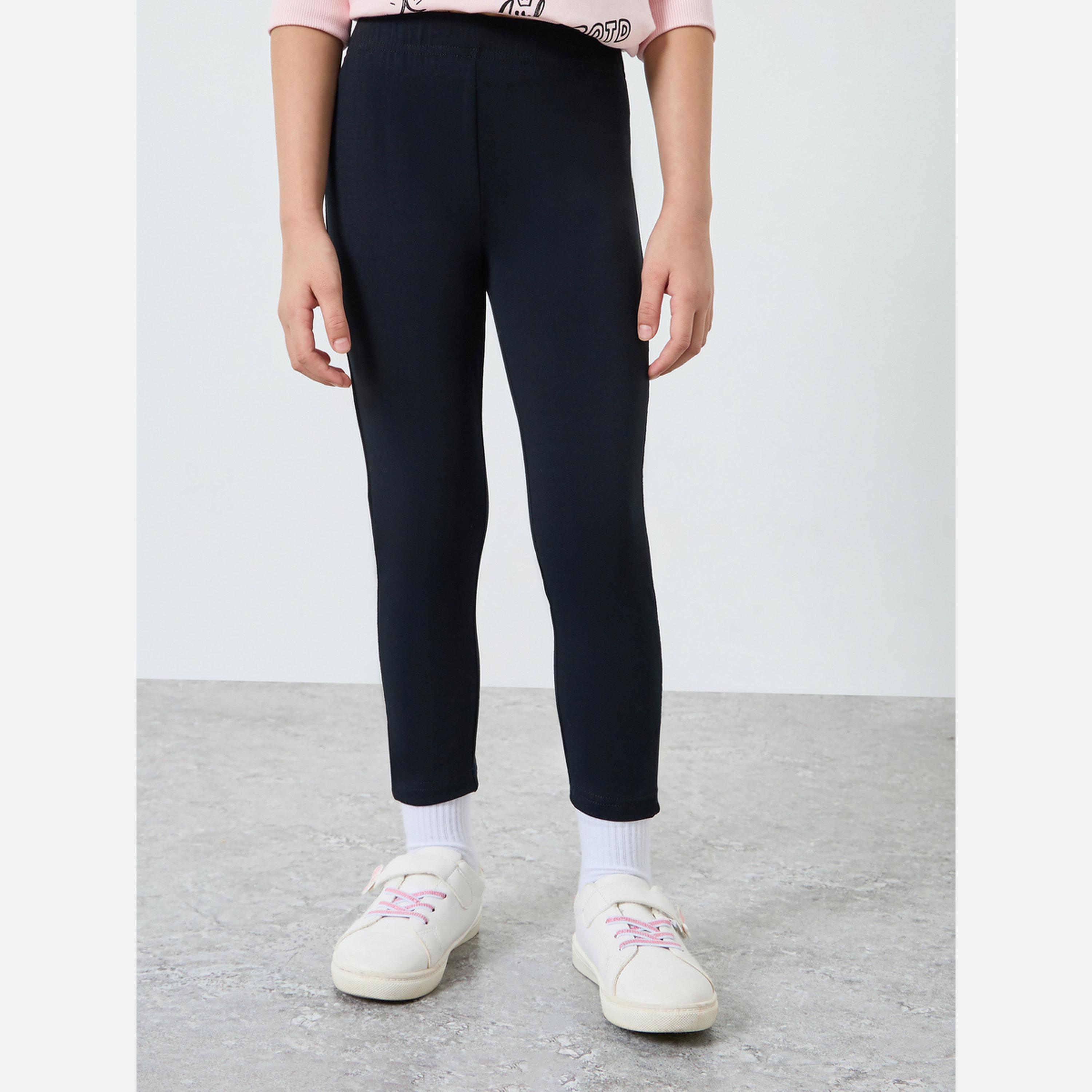 Styli Girls Pink Graphic Print Sweatshirt and Leggings Set-girls-clothing-setsandcoords-image-4