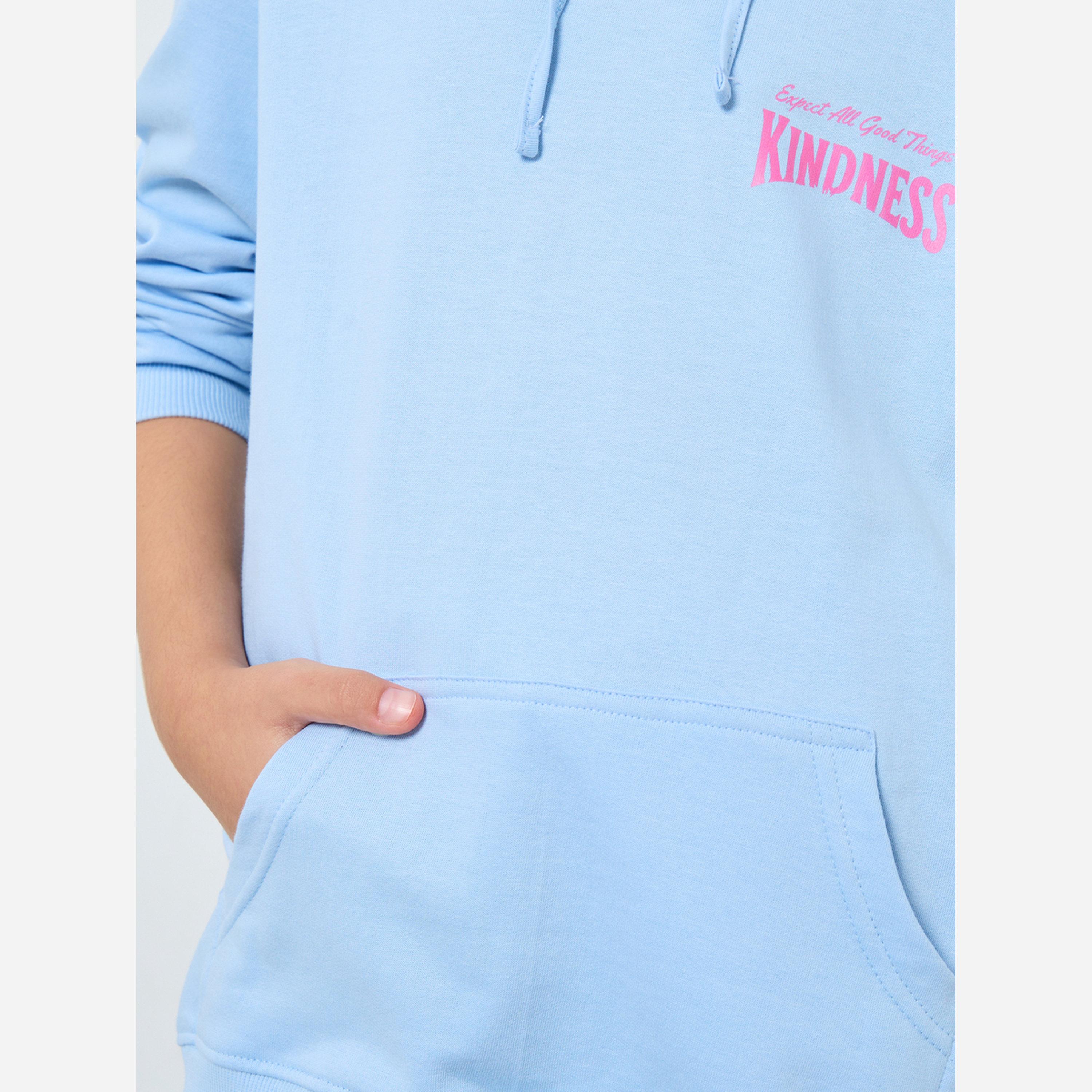 ستايلي - طقم هودي قطن لون أزرق فاتح للبنات مع بنطال واسع الساقين-girls-clothing-setsandcoords-image-3