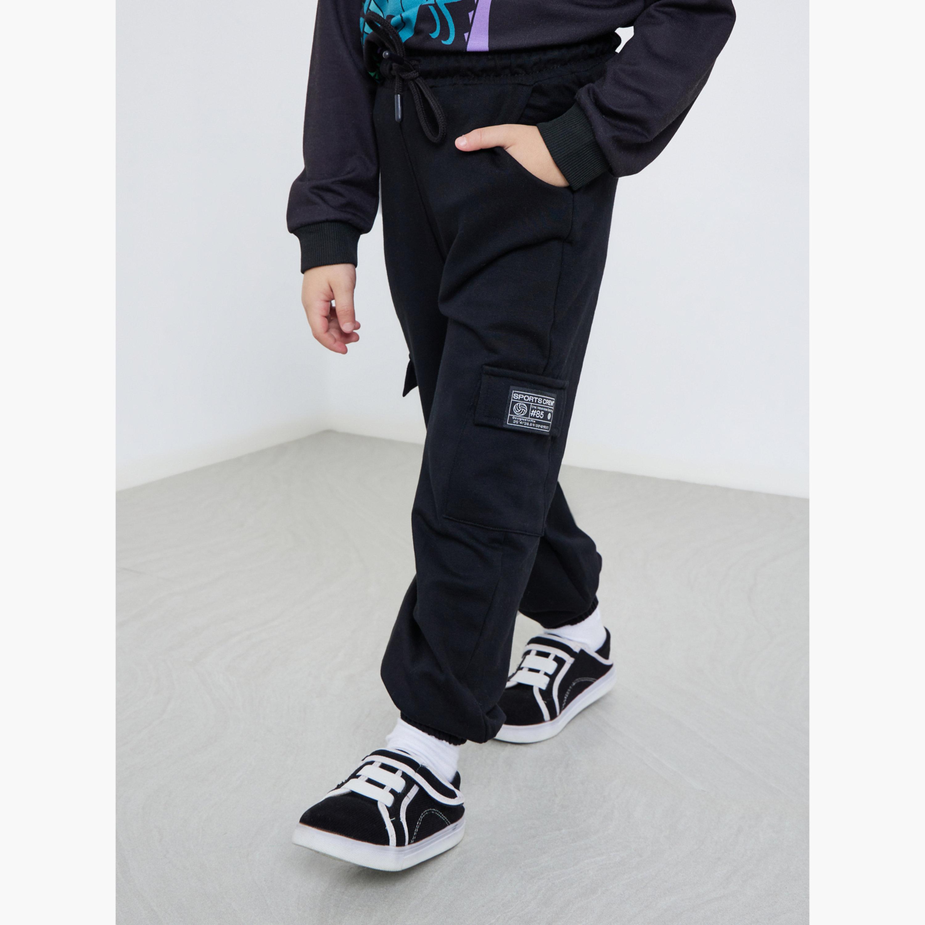 ستايلي - بنطال رياضي بجيوب وأساور مرنة للأولاد-boys-clothing-bottoms-joggersandtrackpants-image-1
