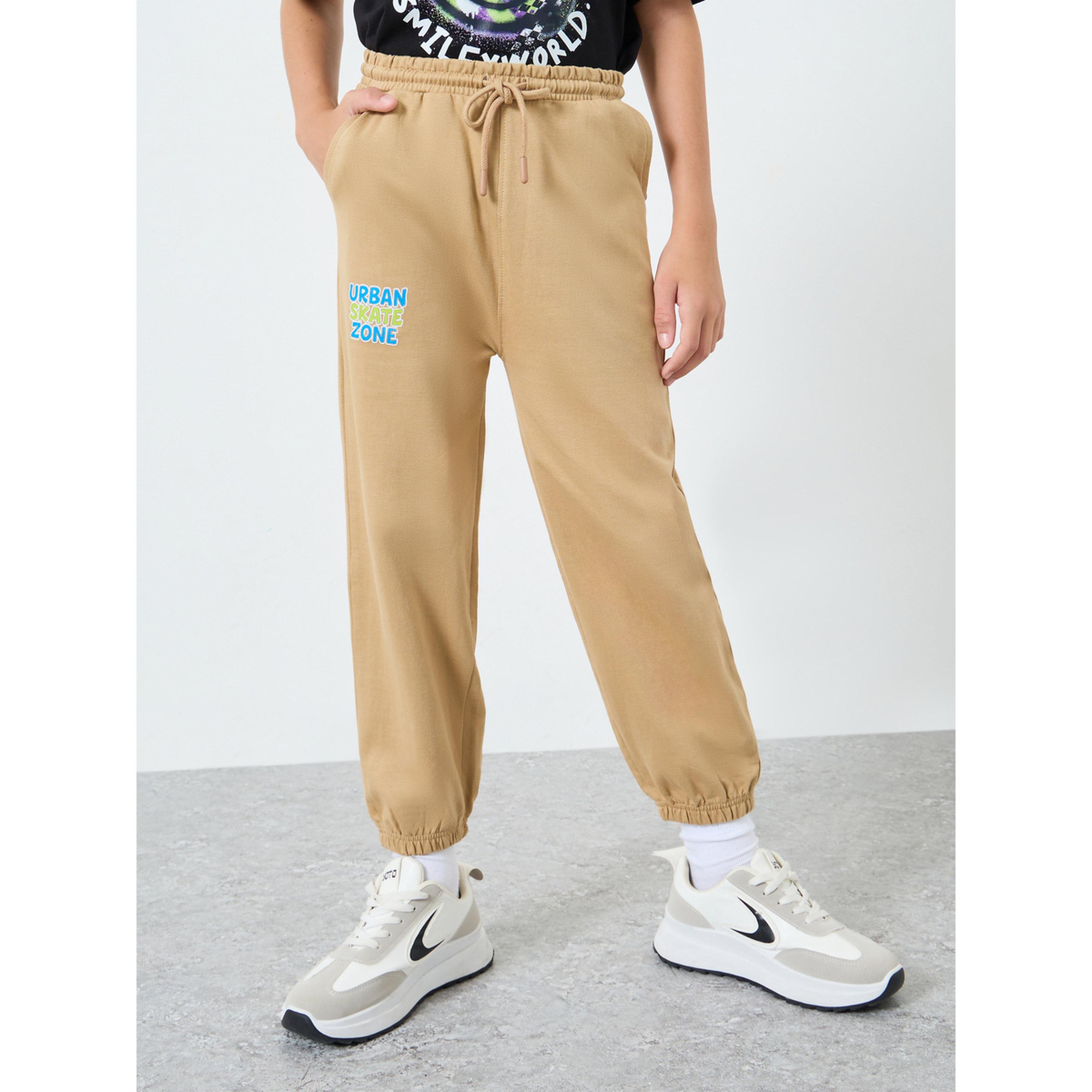 جوغر قطن بخصر برباط للأطفال-boys-clothing-bottoms-joggersandtrackpants-image-1