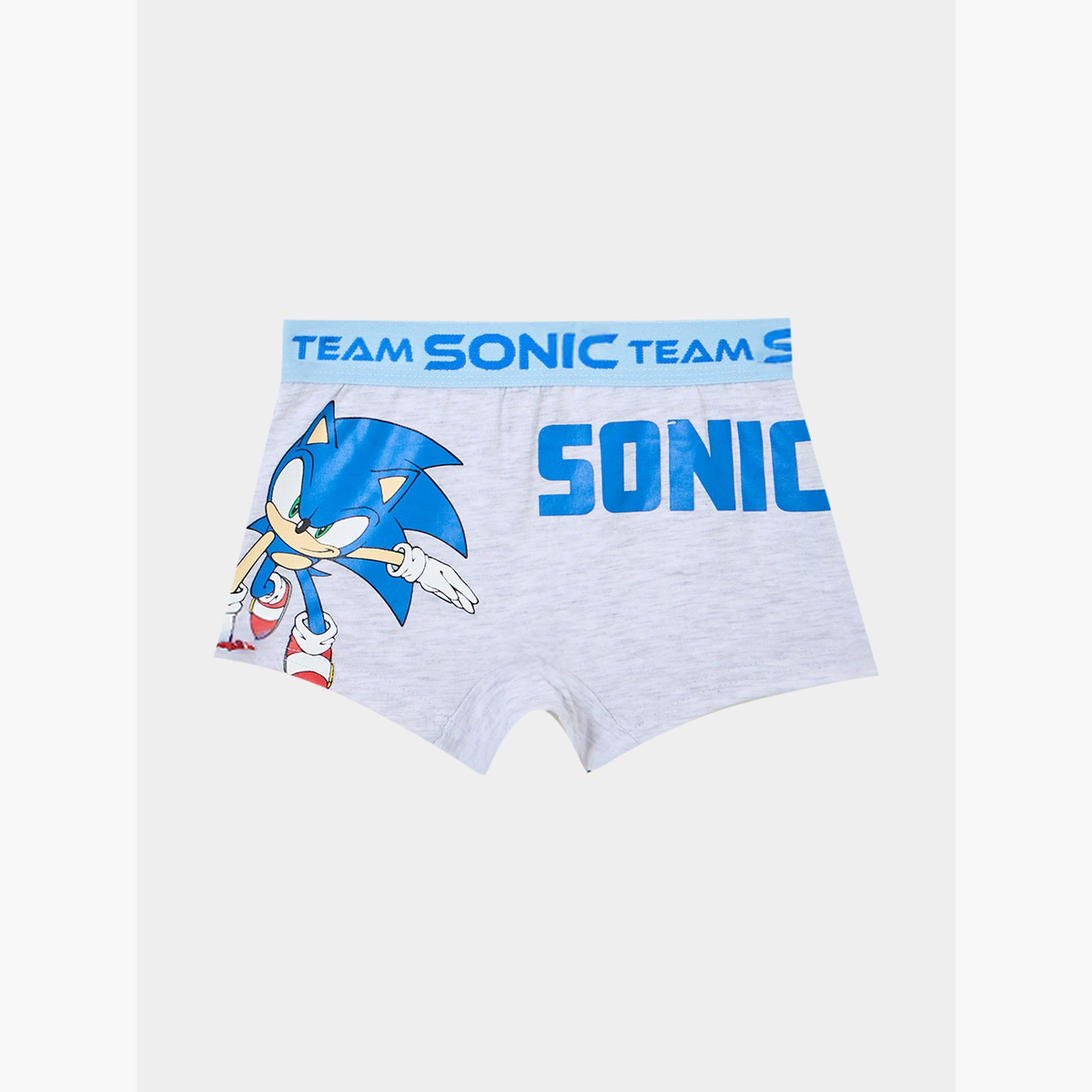 Styli Pack of 3 - Boys Hedgehog Sonic Print Briefs-boys-clothing-bottoms-shorts-image-4