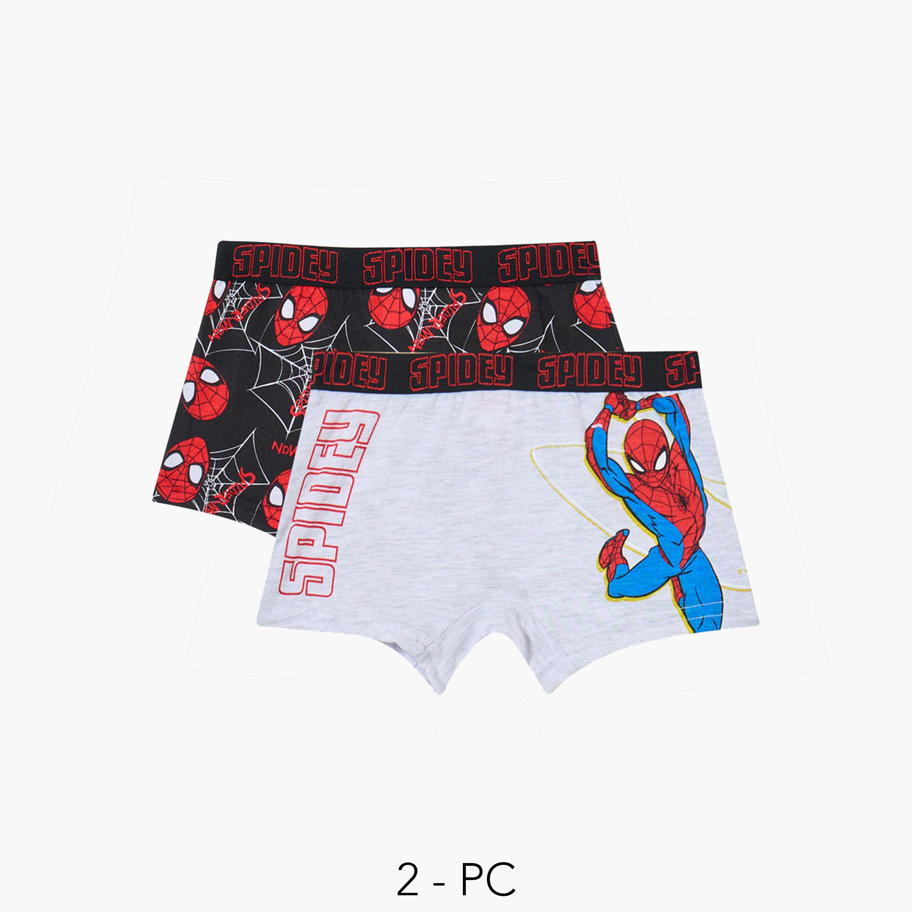 Styli Pack of 2 - Boys Spider-Man Print Briefs-boys-clothing-innerwear-image-1