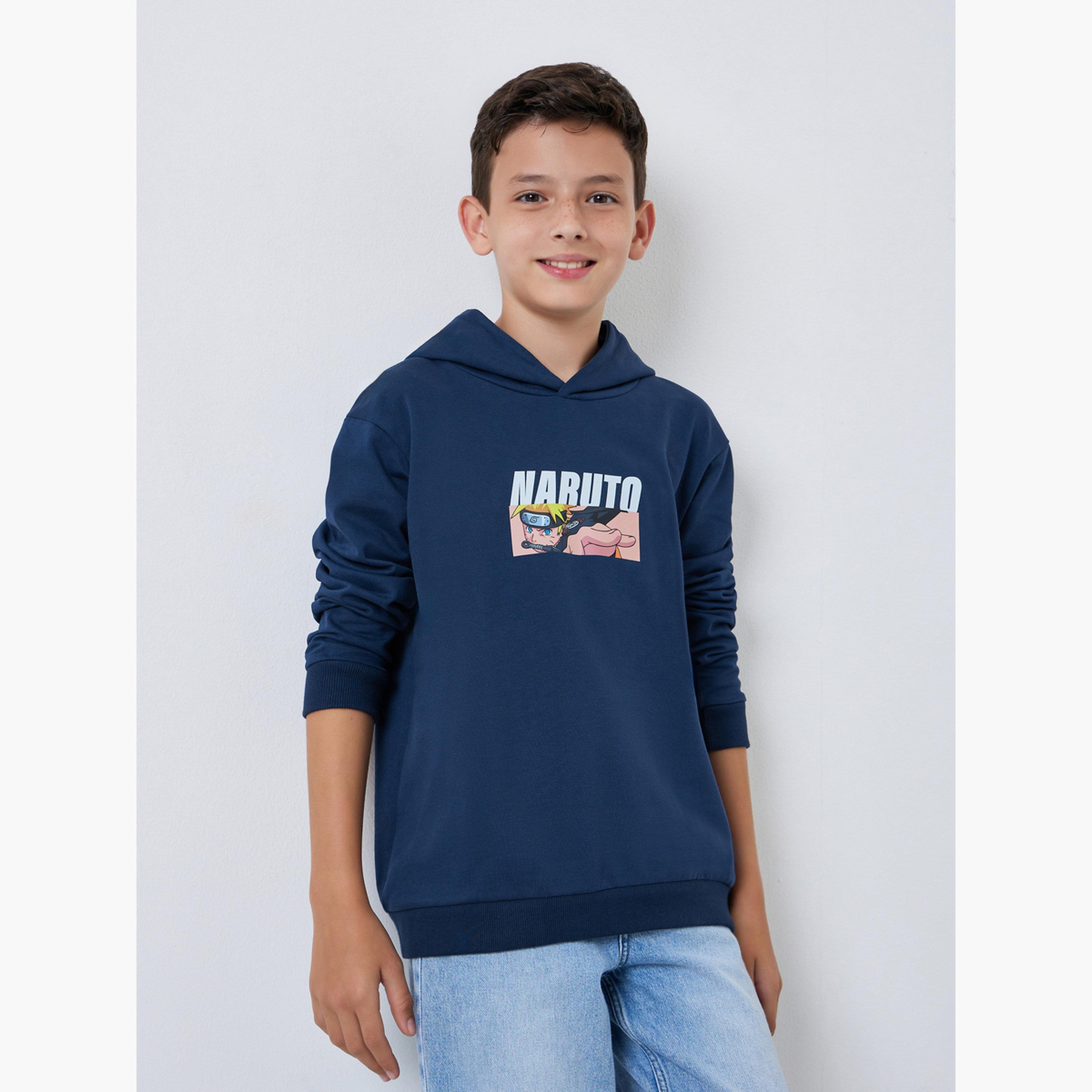 هودي قطني بطبعة جرافيك ناروتو-boys-clothing-sweatshirts-image-1