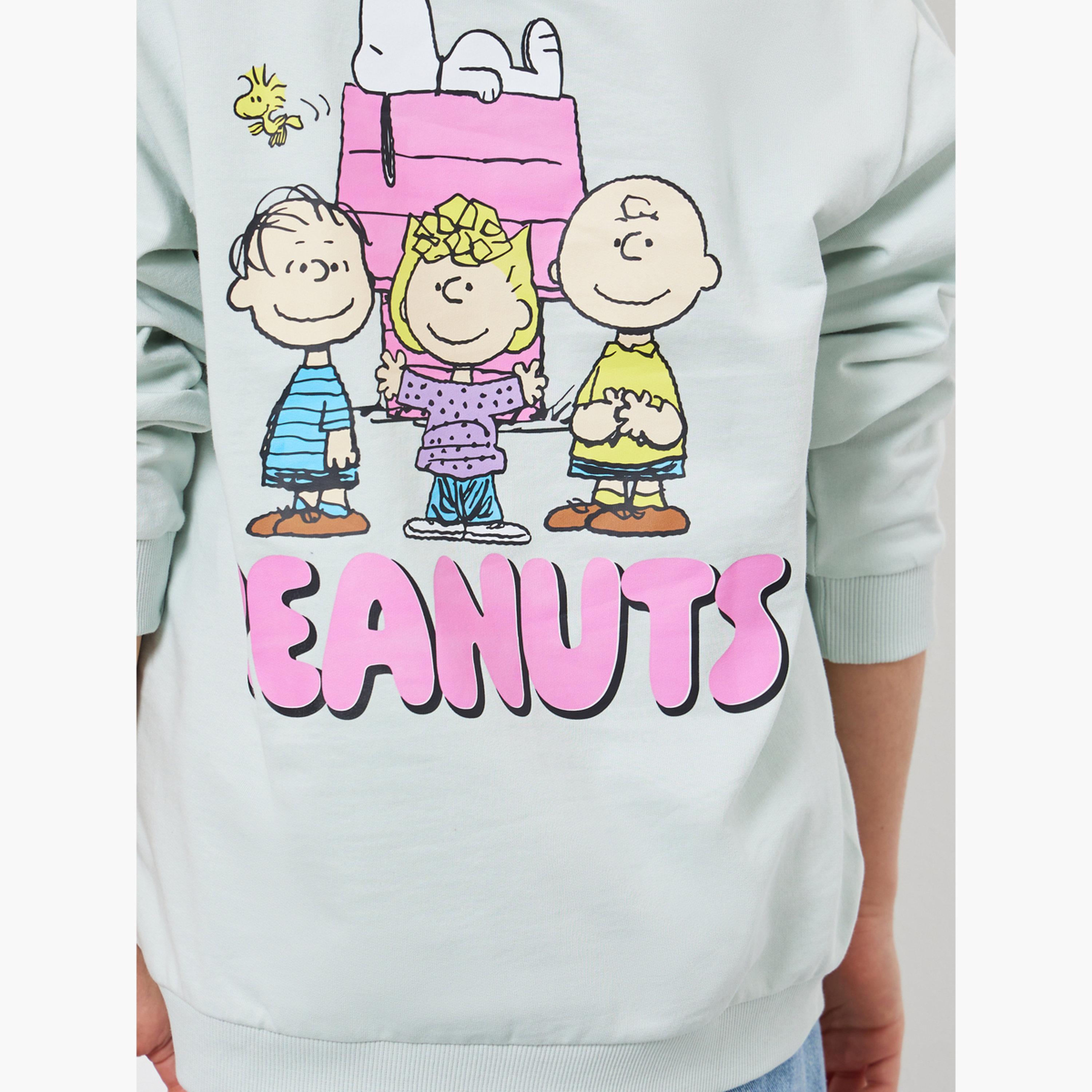 هودي قطني بطبعة جرافيك بيناتس-girls-clothing-sweatshirts-image-5
