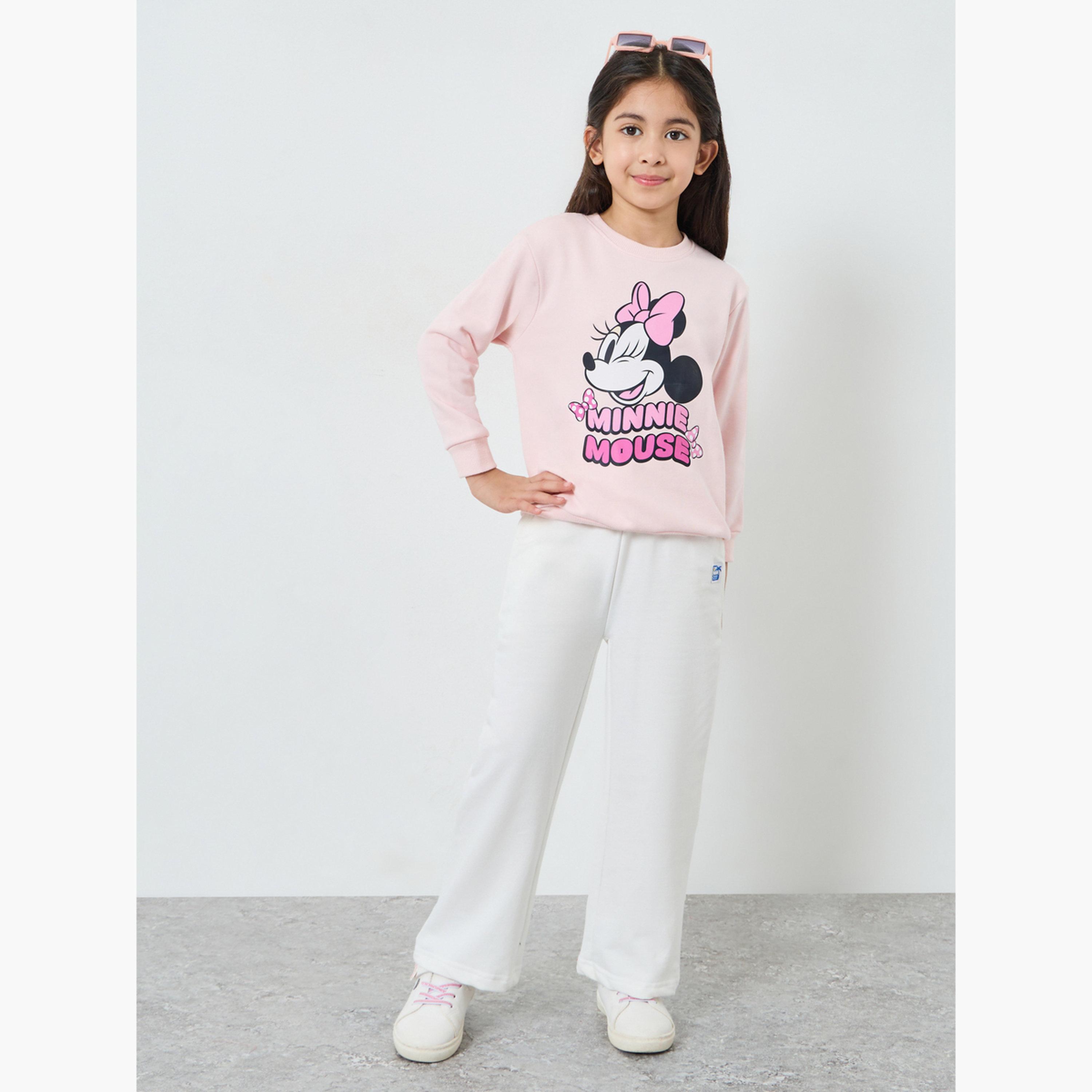 سويت شيرت قطني بطبعة جرافيك ميني ماوس-girls-clothing-sweatshirts-image-2