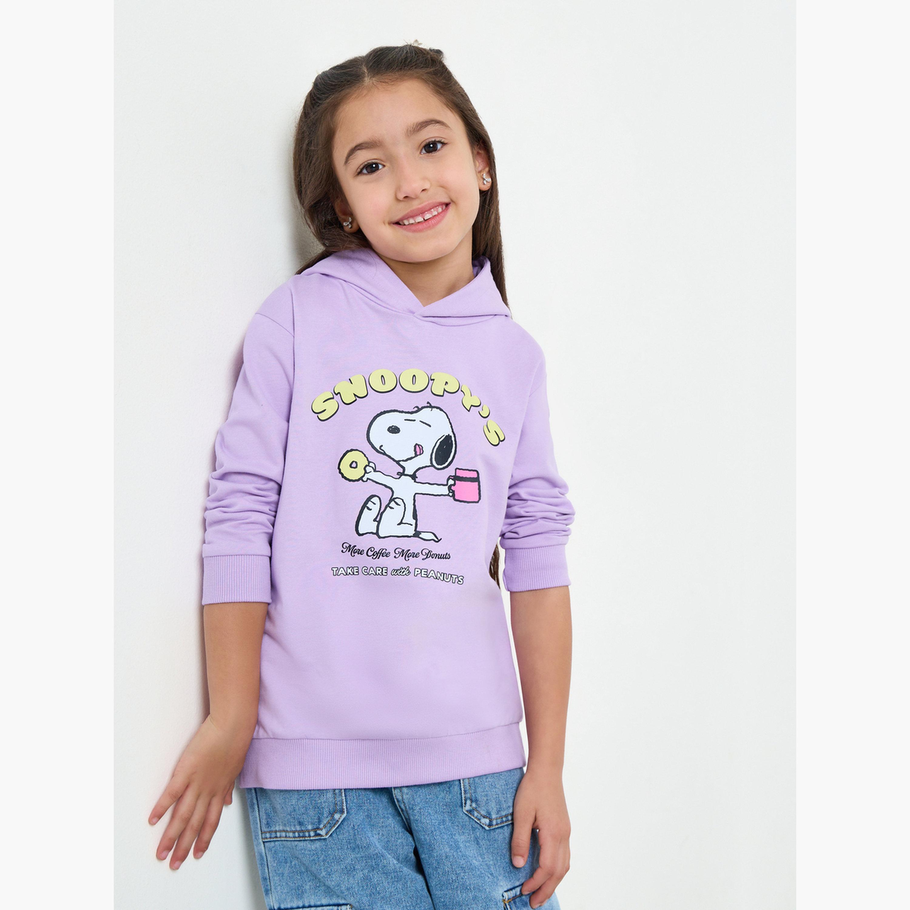 هودي بطبعة سنوبي-girls-clothing-sweatshirts-image-1