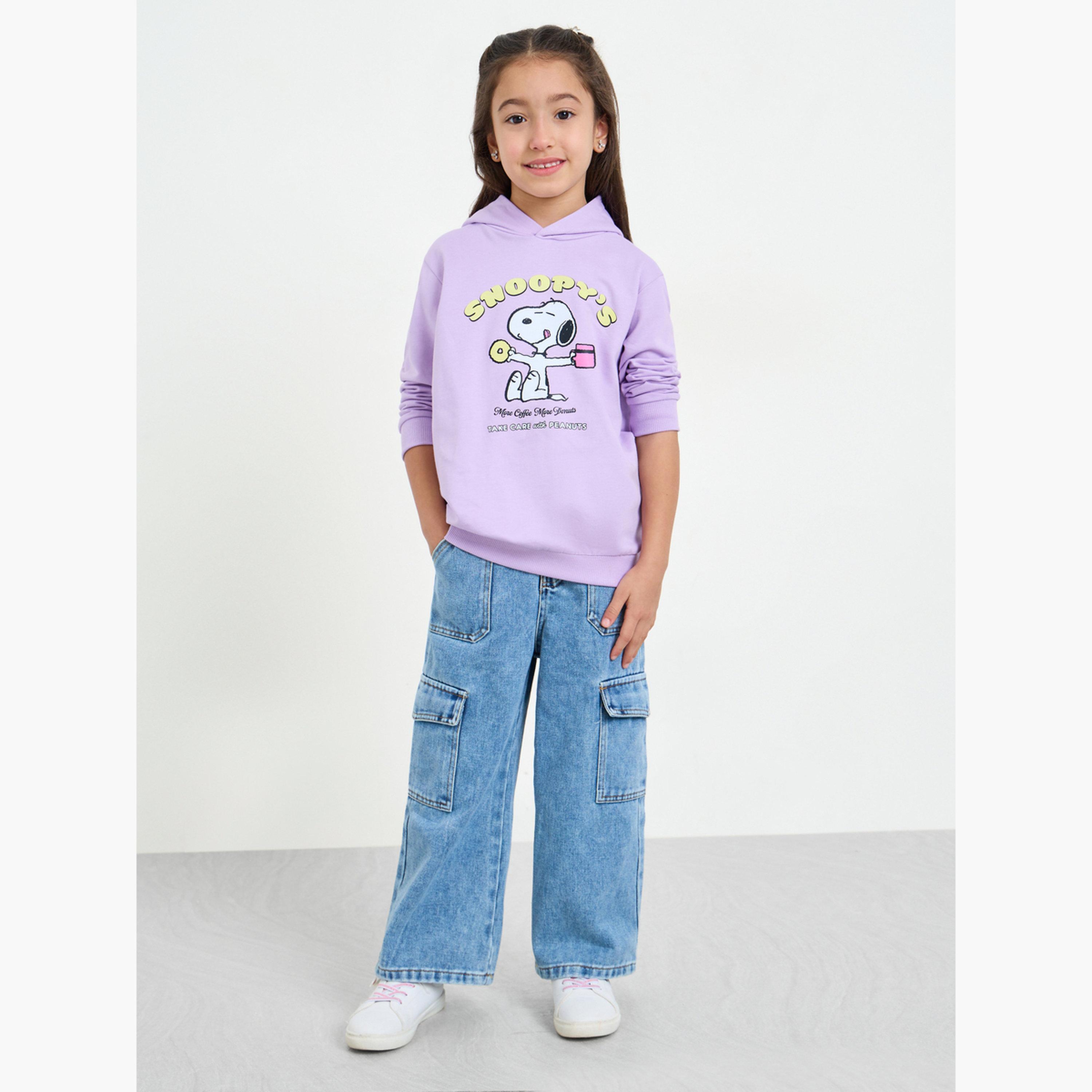 هودي بطبعة سنوبي-girls-clothing-sweatshirts-image-2