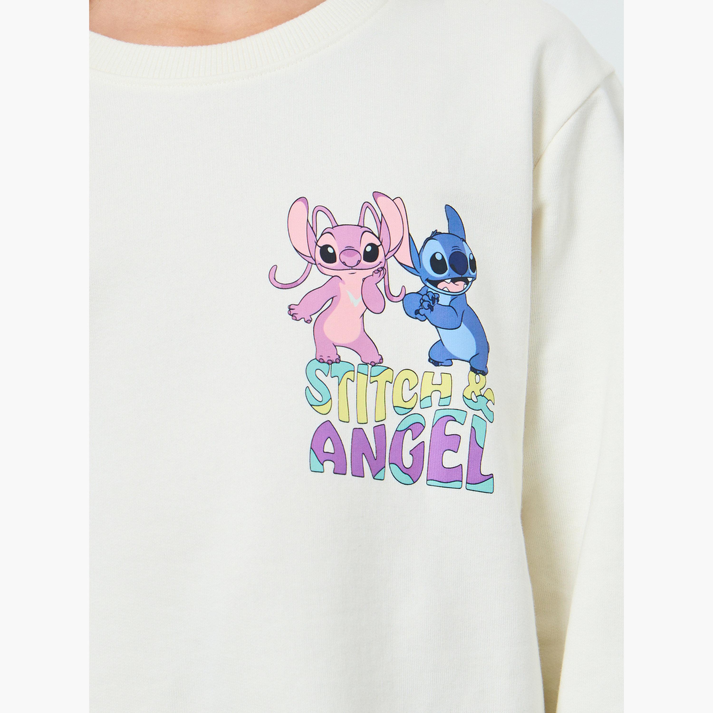 سويت شيرت بطبعة جرافيك ليلو آند ستيتش-girls-clothing-sweatshirts-image-4