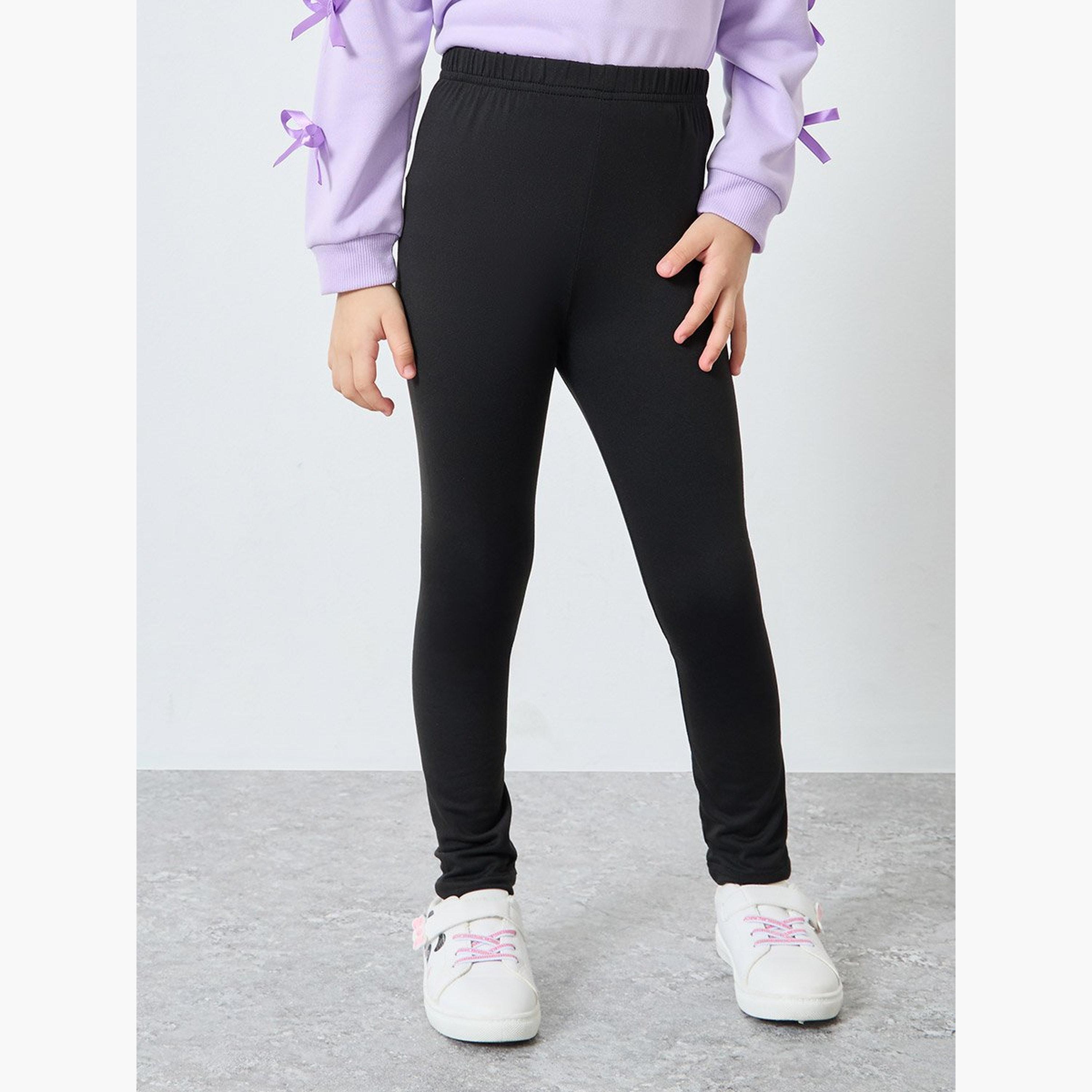 Styli Girls Bow Detail Sweat Top and Leggings Set-girls-clothing-setsandcoords-image-5