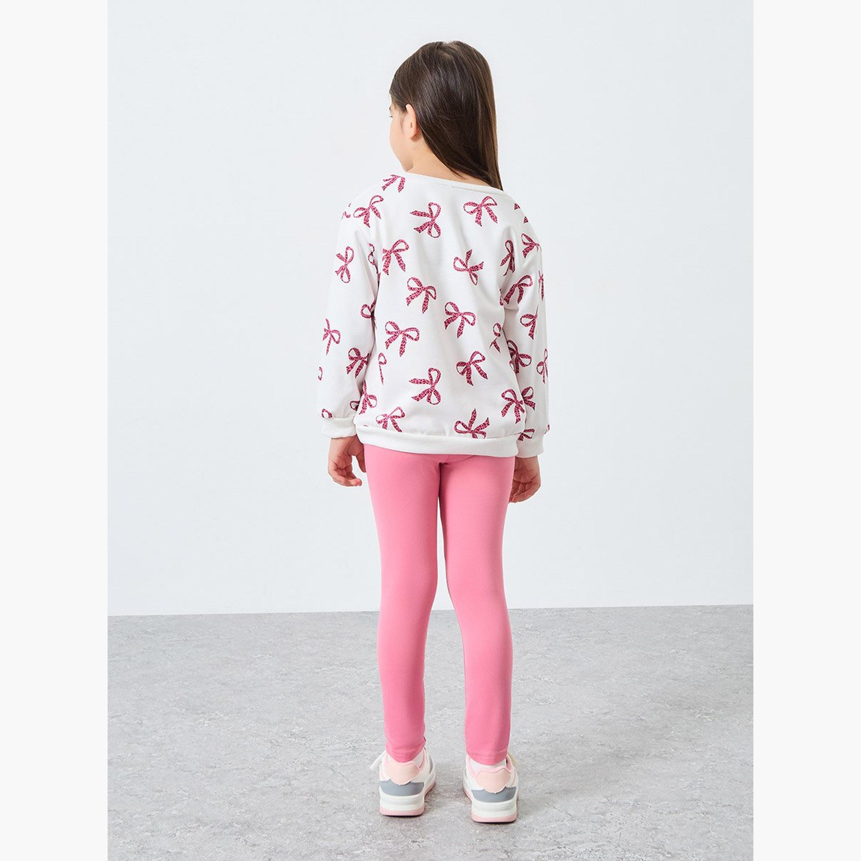 Styli Girls All-Over Printed Top and Legging Set-girls-clothing-setsandcoords-image-4