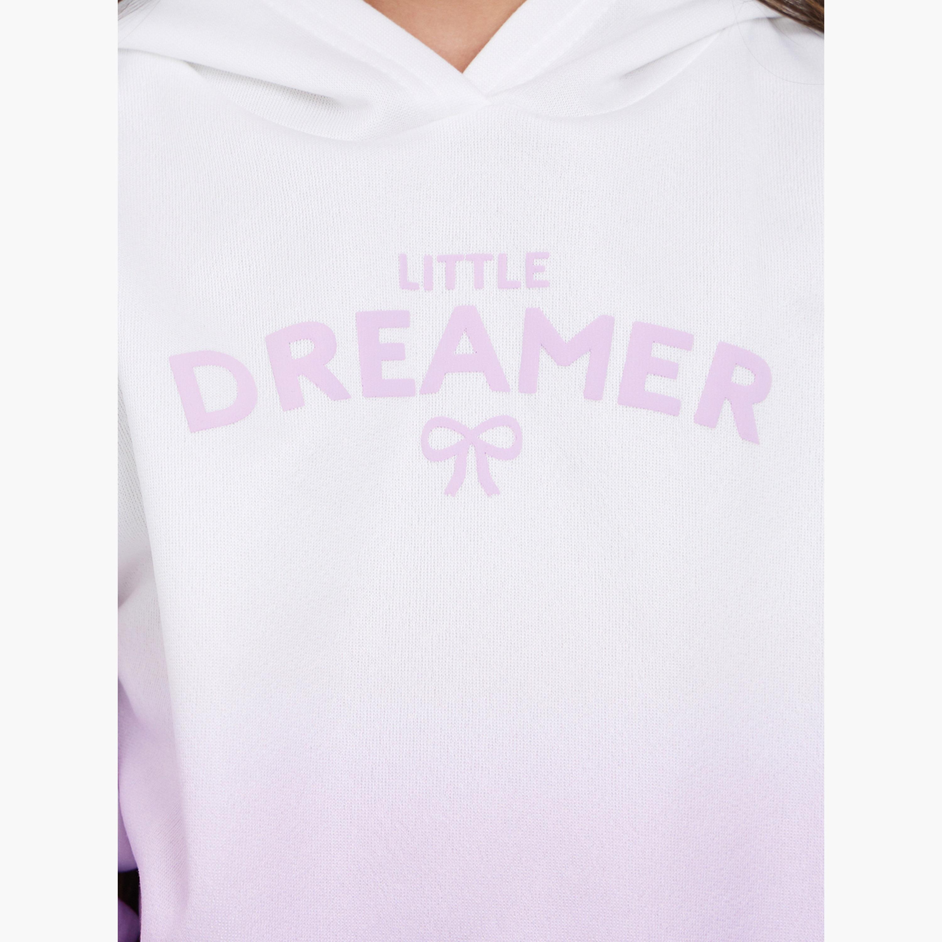 ستايلي - هودي مطبوع عليه شعار صبغ التعادل للبنات-girls-clothing-sweatshirts-image-3