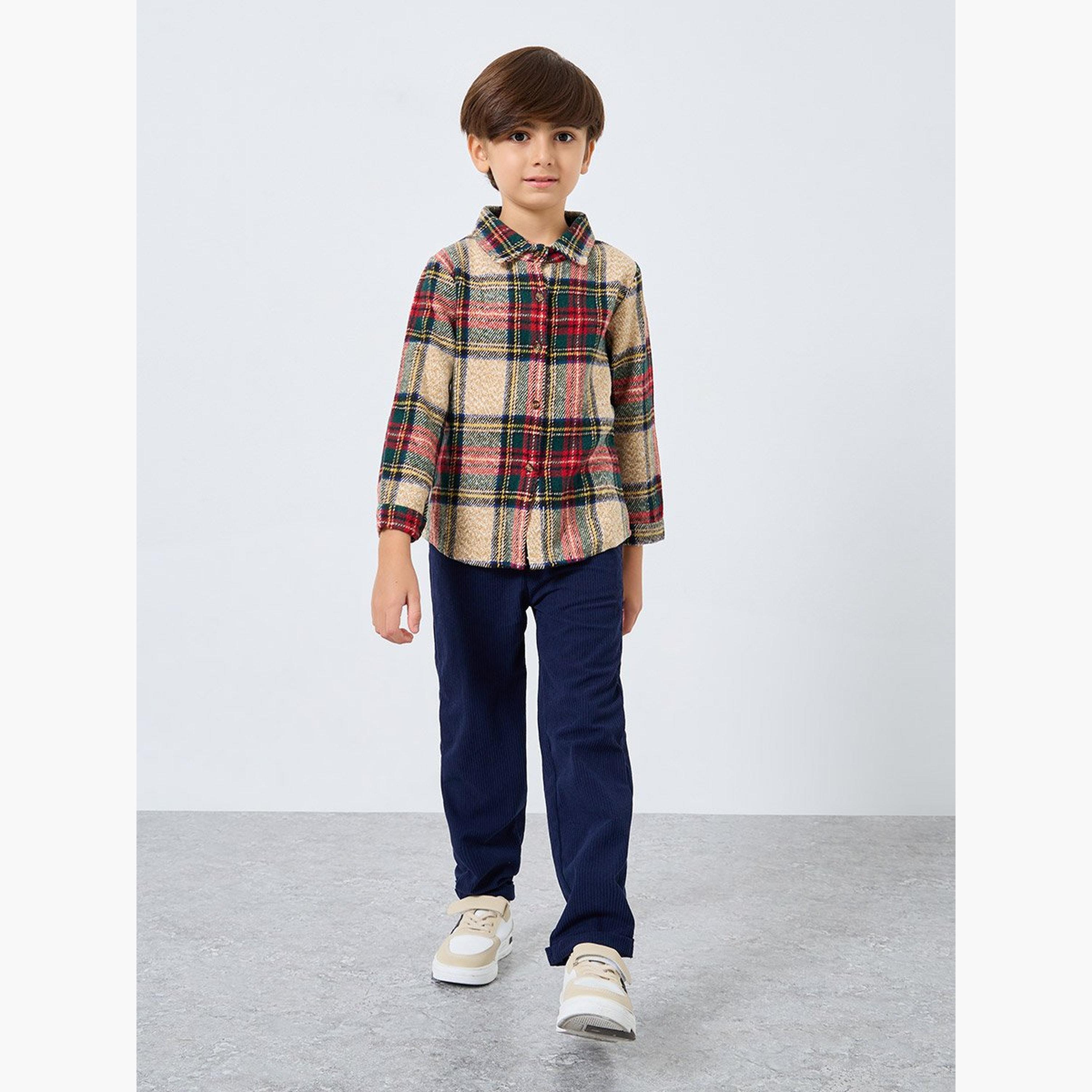 ستايلي - قميص متعدد الألوان من الفلانيل للأولاد-boys-clothing-shirts-image-2