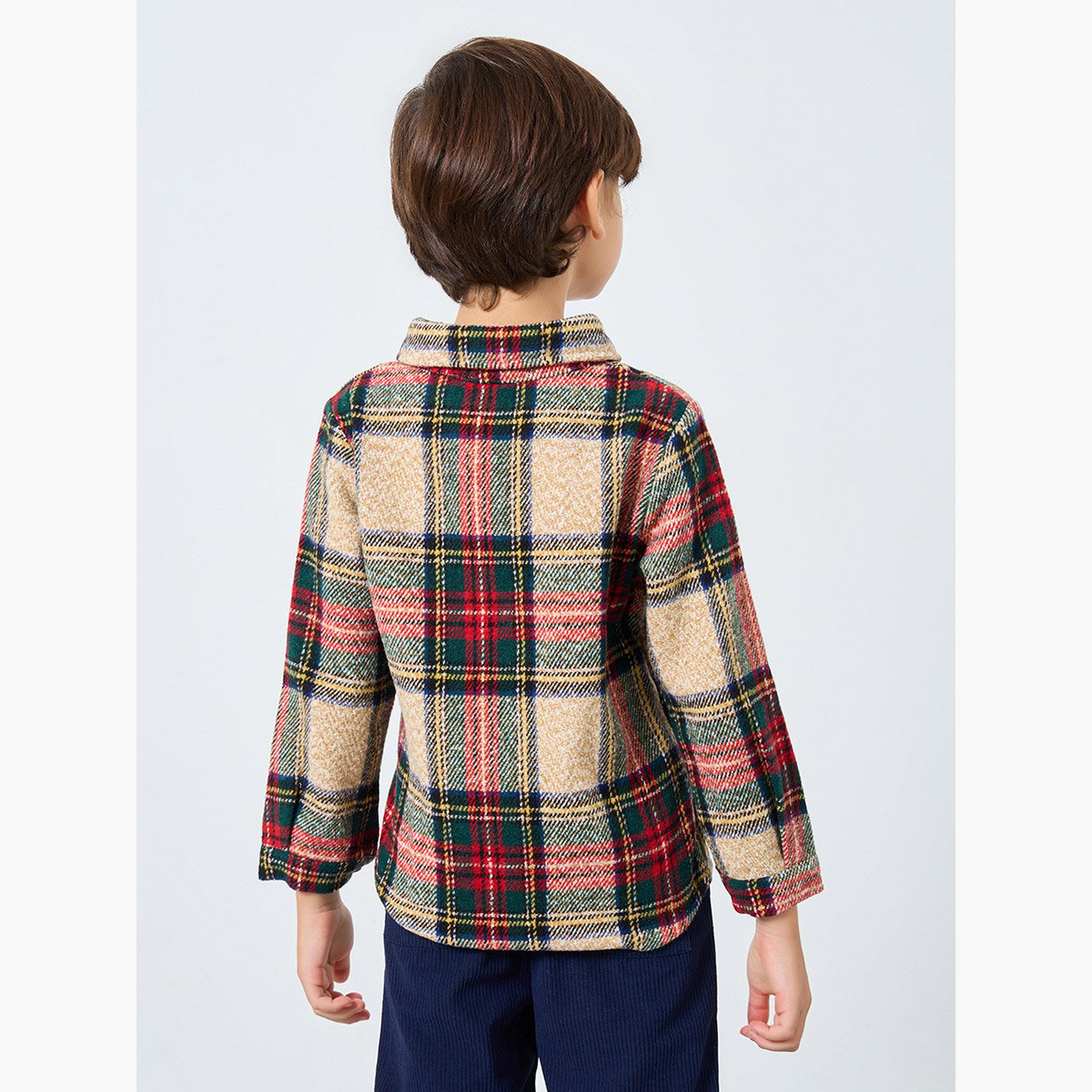 Styli Boys Multi Flannel Checkered Shirt-boys-clothing-shirts-image-4