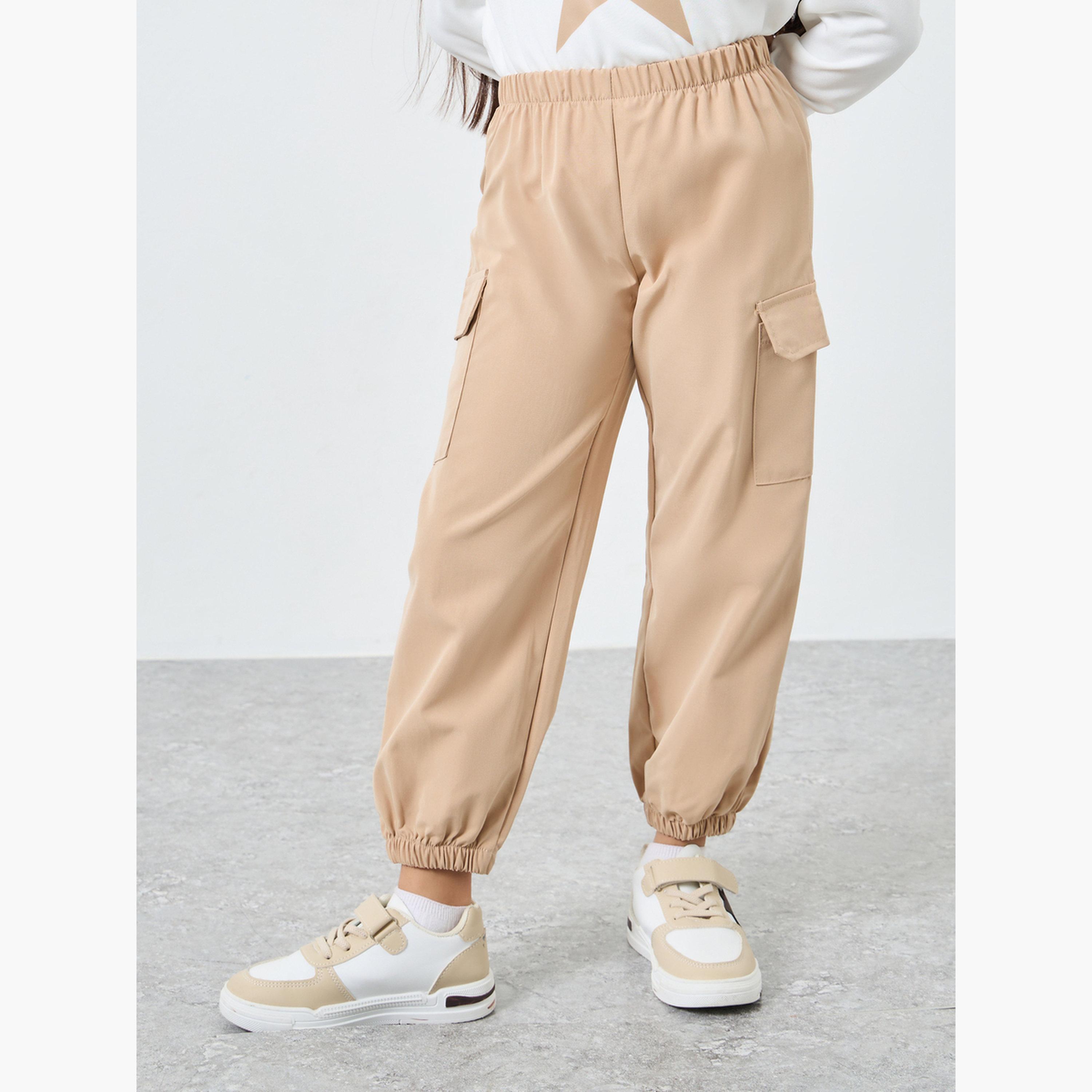 Styli Star Graphic Print Sweatshirt and Cargo Pants Set-girls-clothing-setsandcoords-image-4