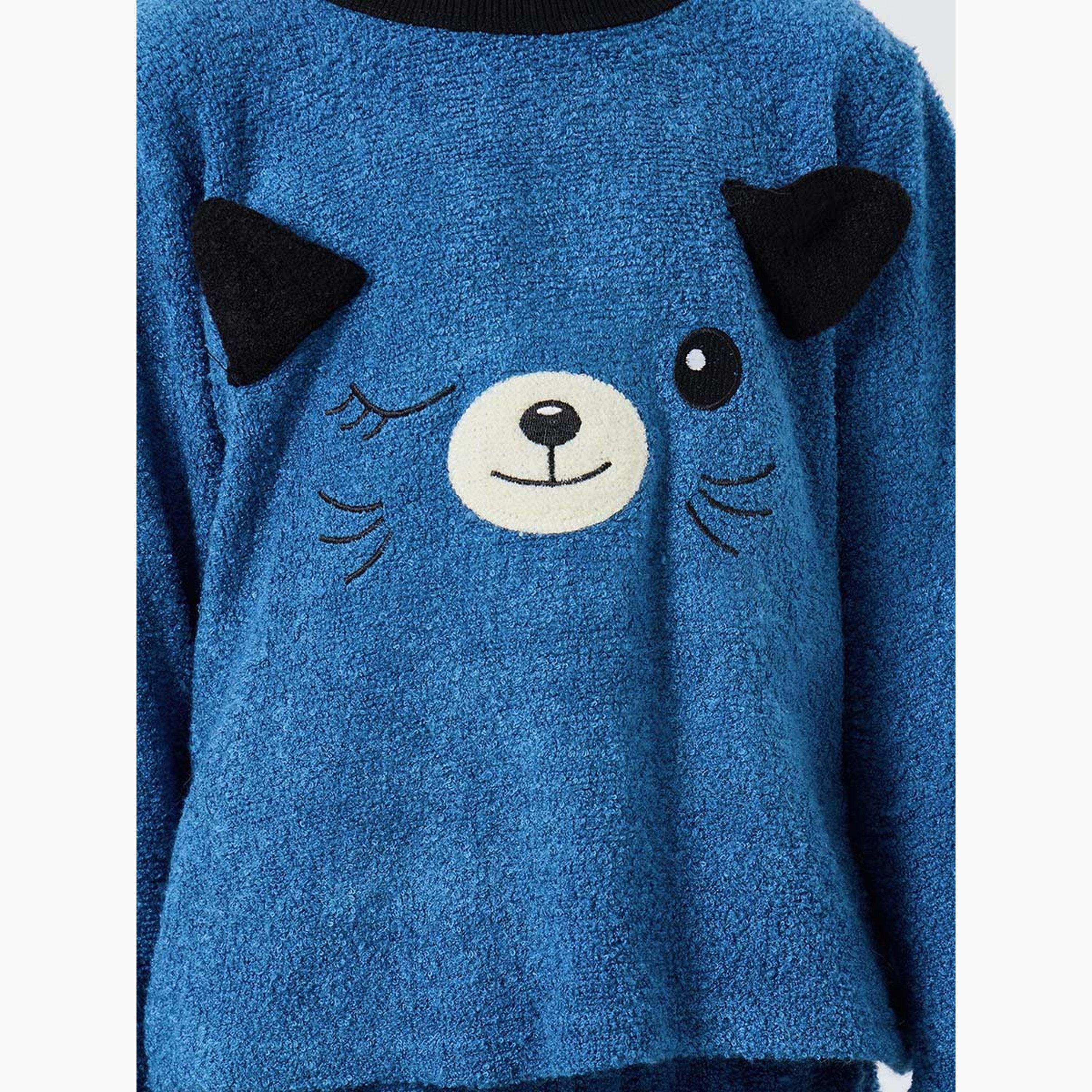 Take Two Boys Graphic Polar Fleece Top and Pyjama Set-boys-clothing-nightwear-image-3