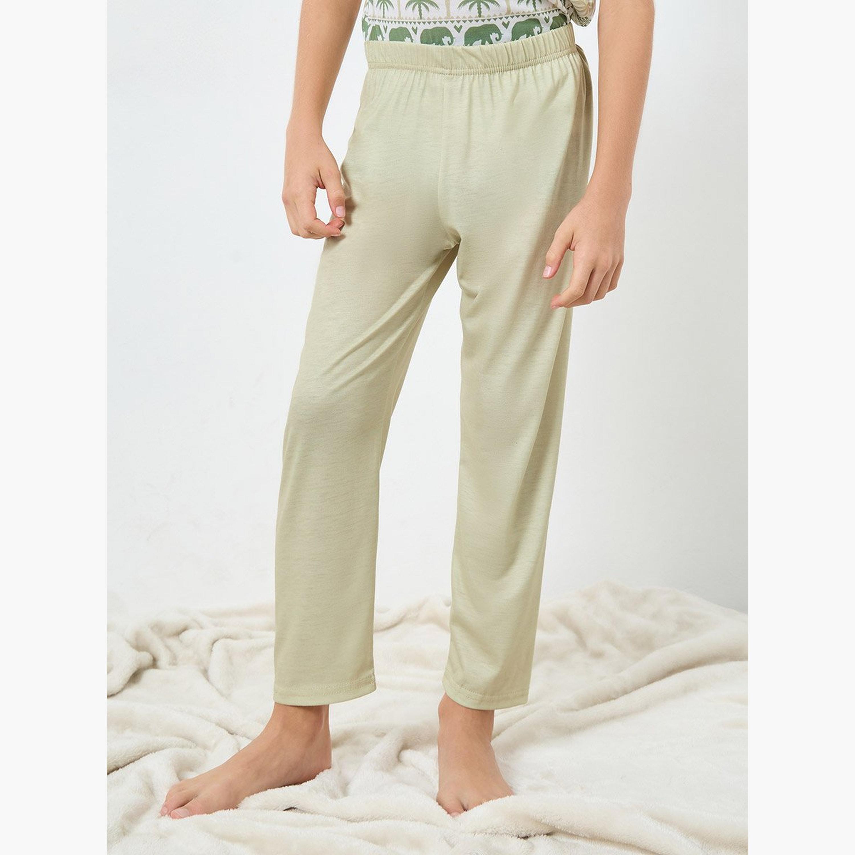 طقم بيجاما من بنطال وتيشيرت بطبعة فيل-boys-clothing-nightwear-image-5