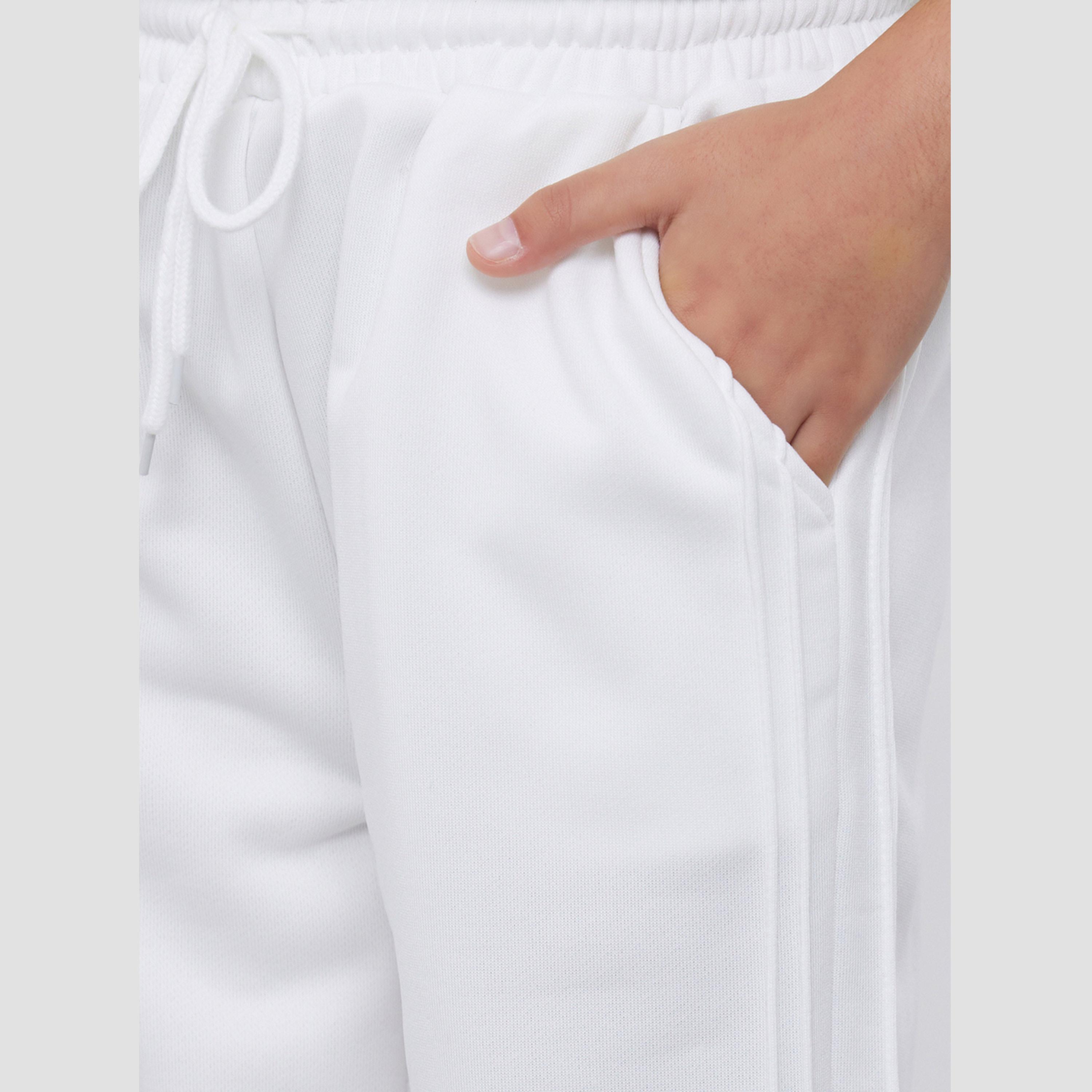 Styli Girls Teens Off White Solid Wide Leg Pants with Side Pintucks-girls-clothing-bottoms-trousers-image-3