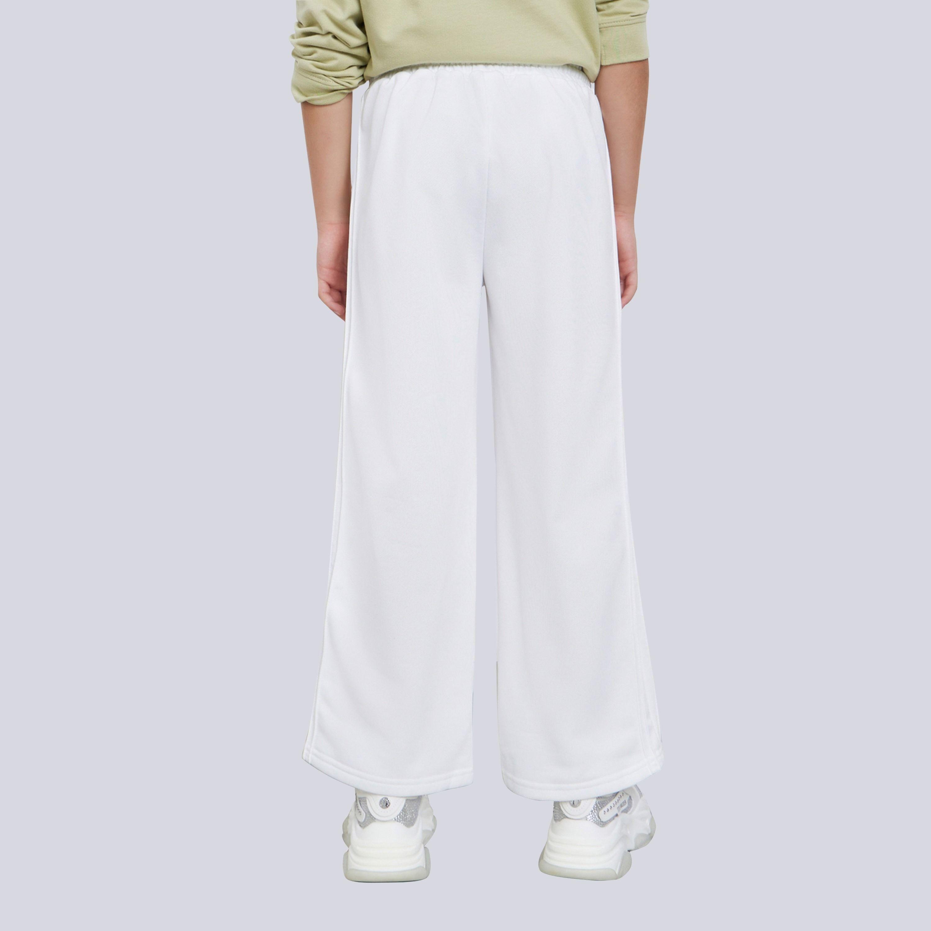 Styli Girls Teens Off White Solid Wide Leg Pants with Side Pintucks-girls-clothing-bottoms-trousers-image-4