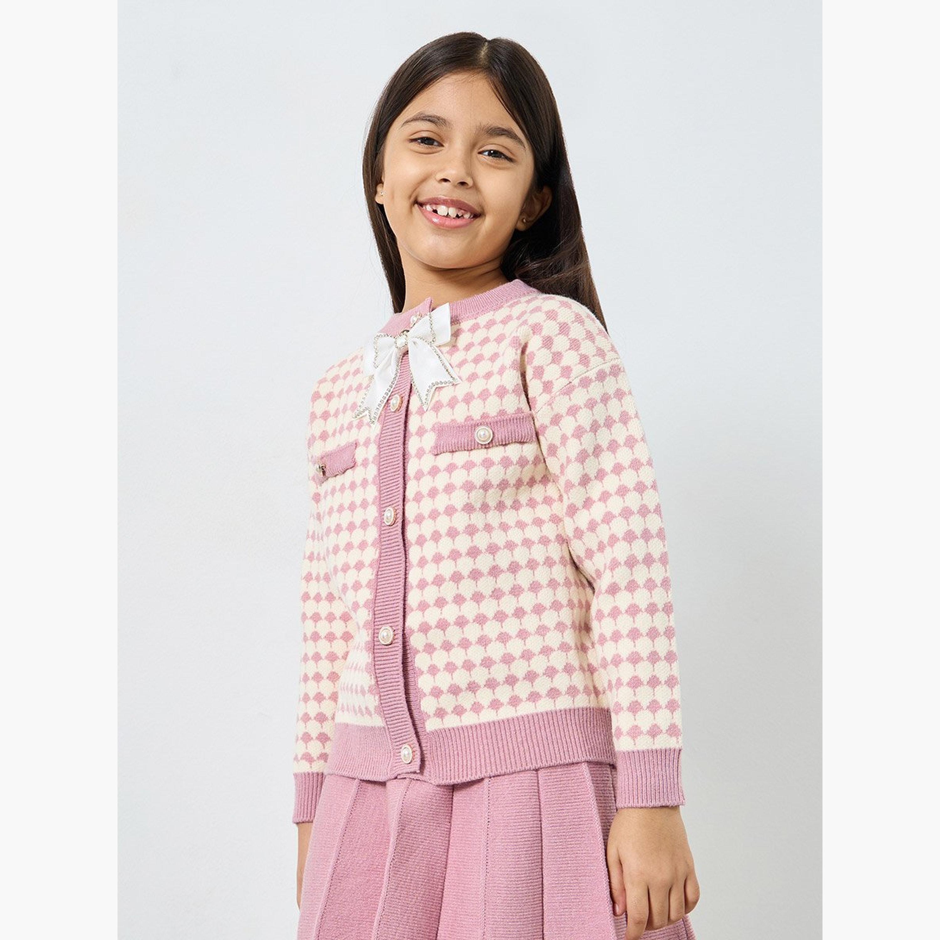 مجموعة من بلوزة وكارديجان بتفاصيل محبوكة-girls-clothing-setsandcoords-image-2