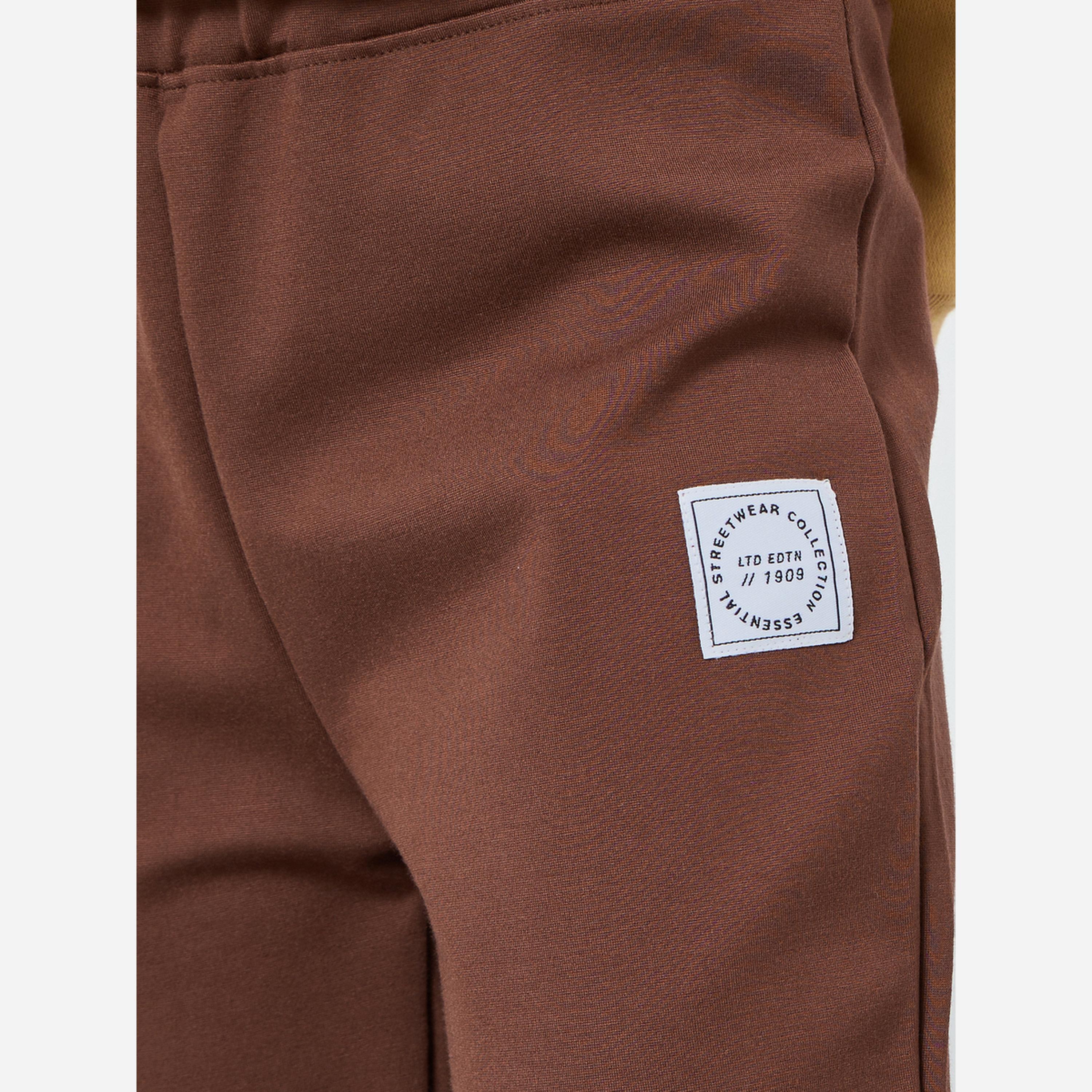 ستايلي - فيزون بخصر مطاطي طبعة شعار لون رمادي-girls-clothing-bottoms-leggings-image-4