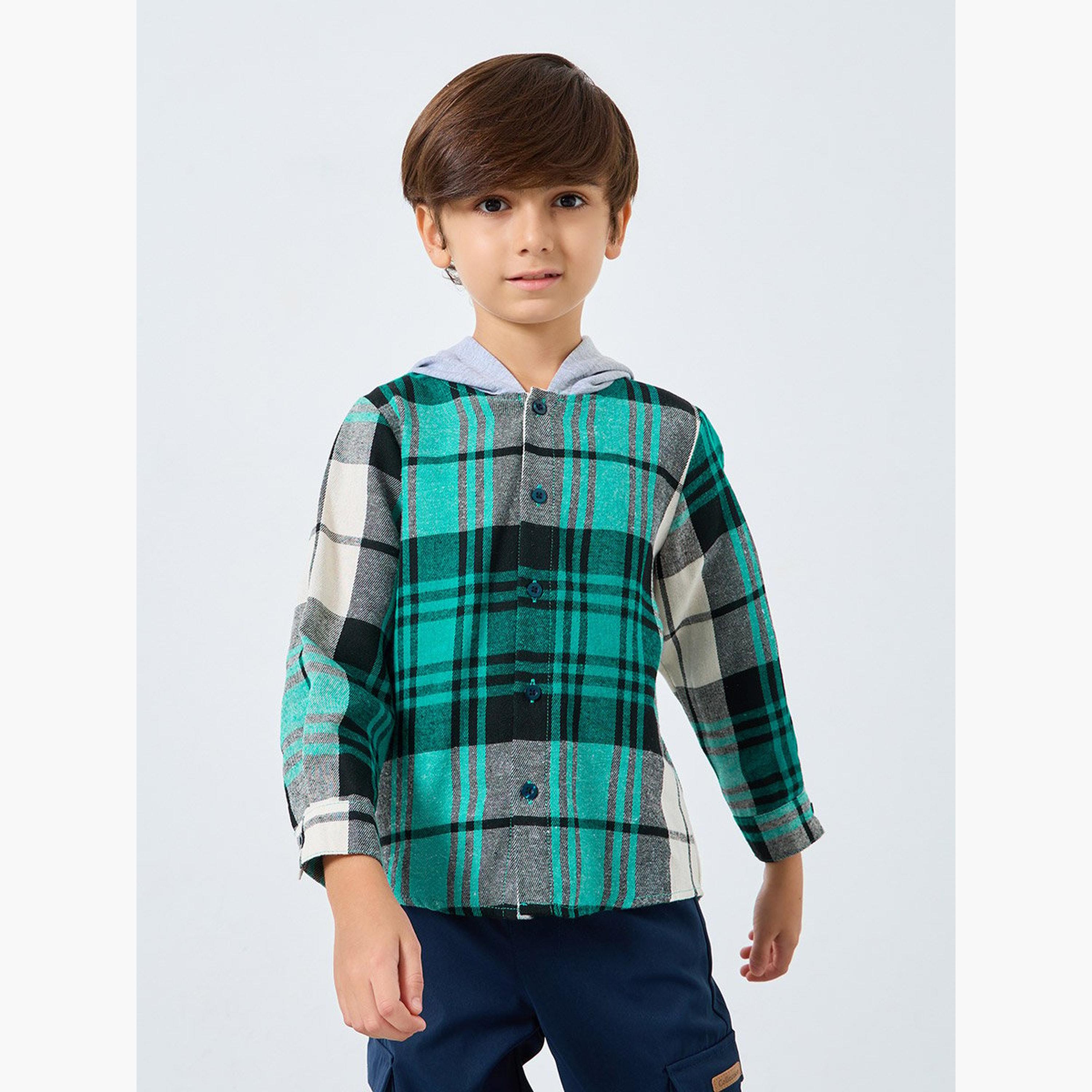 مجموعة من بنطال كارجو وقميص بياقة هودي-boys-clothing-setsandcoords-image-2
