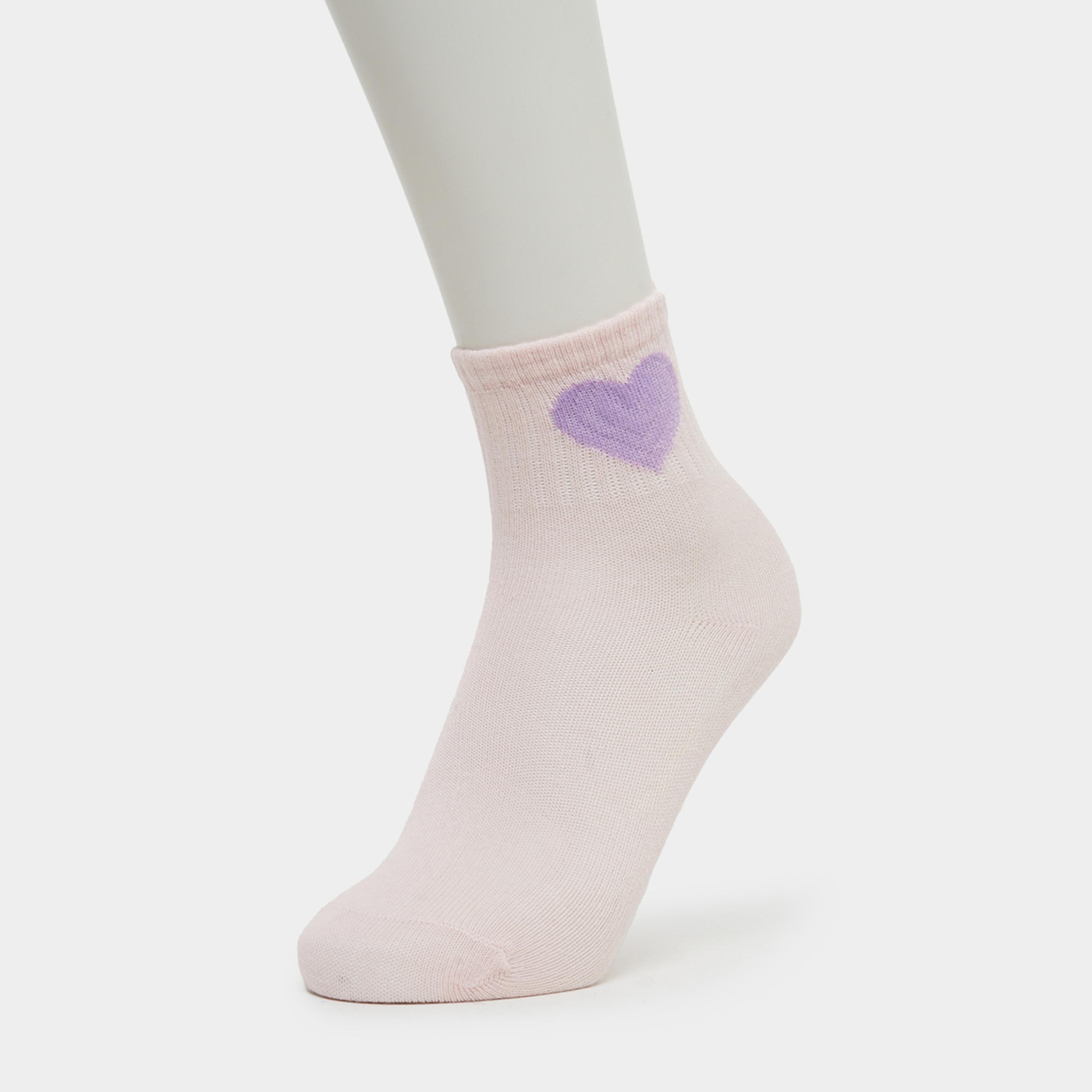 Styli Pack of 5 - Girls Heart Pattern Socks-girls-accessories-socks-image-2